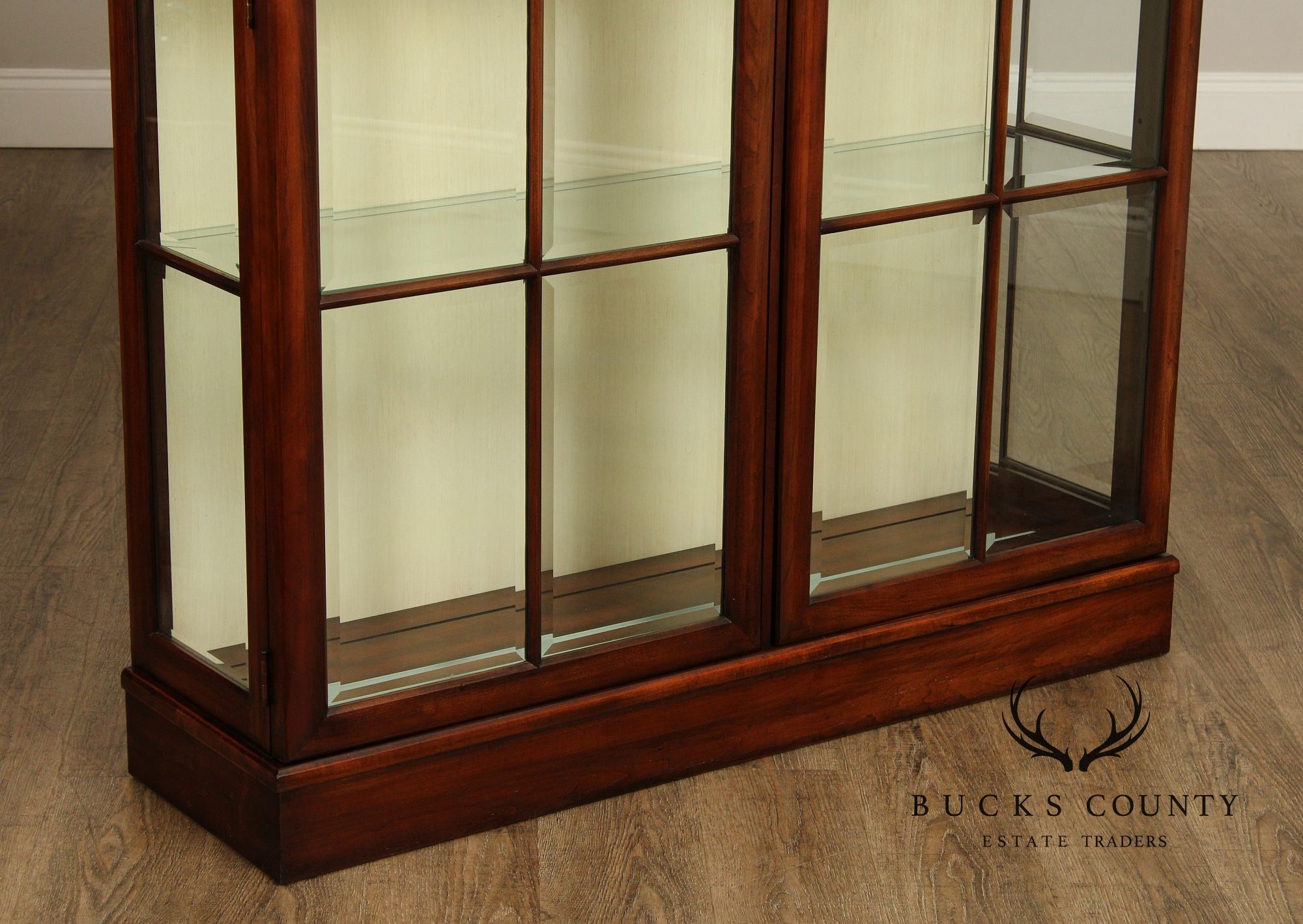 Union National Fruitwood Display Cabinet