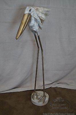 Mid Century Hollywood Regency Large Standing Pelican Statue