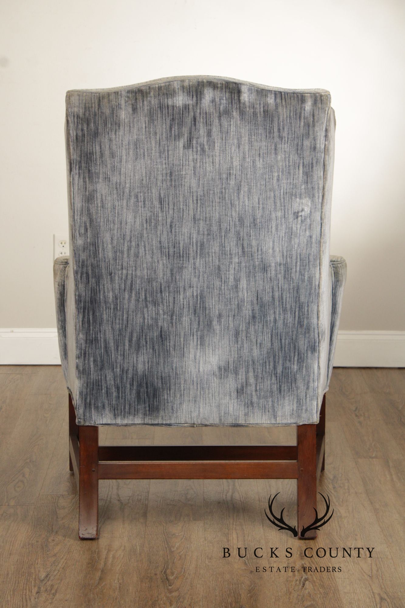 Kittinger Colonial Williamsburg Chippendale Style  Mahogany Wing Chair
