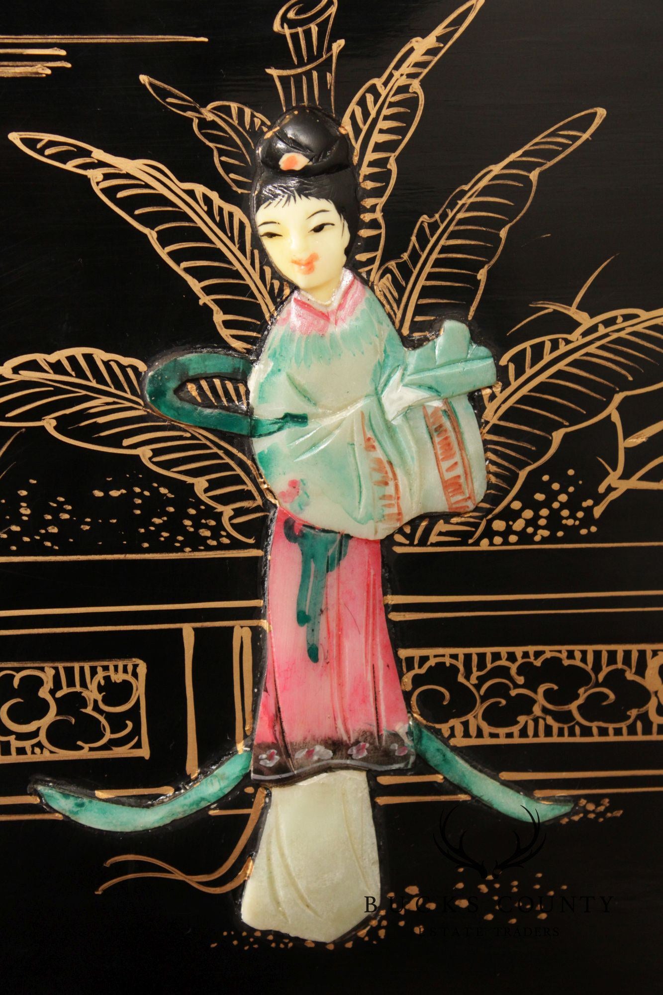 Chinoiserie Lift Top Bar Cabinet
