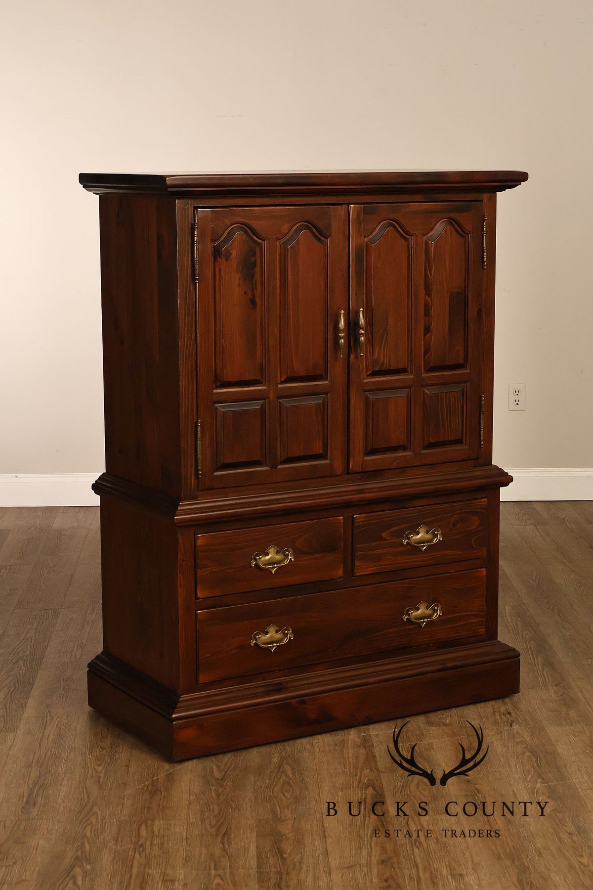 Ethan Allen Pine Armoire Chest