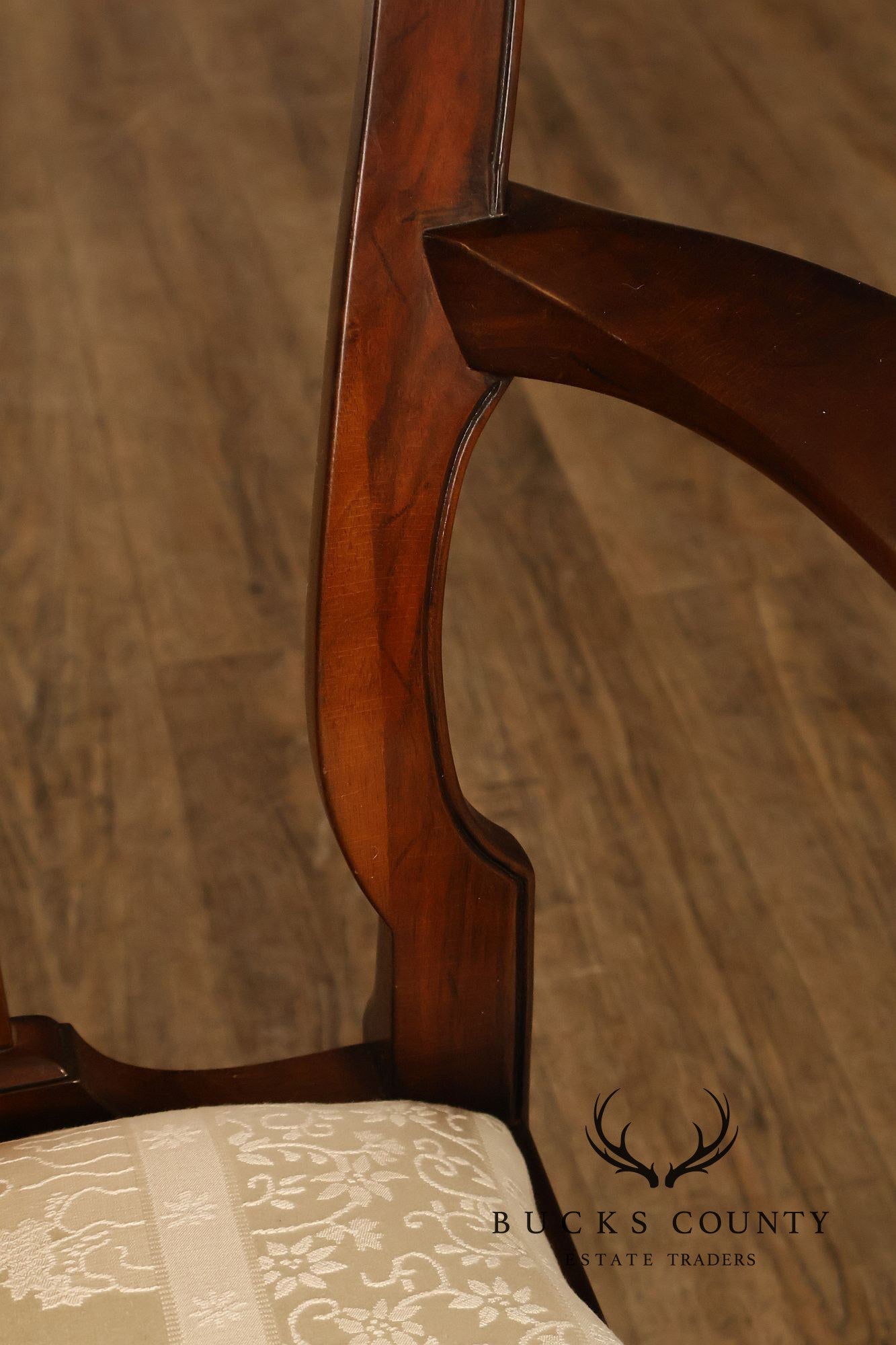 Saybolt Cleland Queen Anne Style Vintage Walnut Armchair