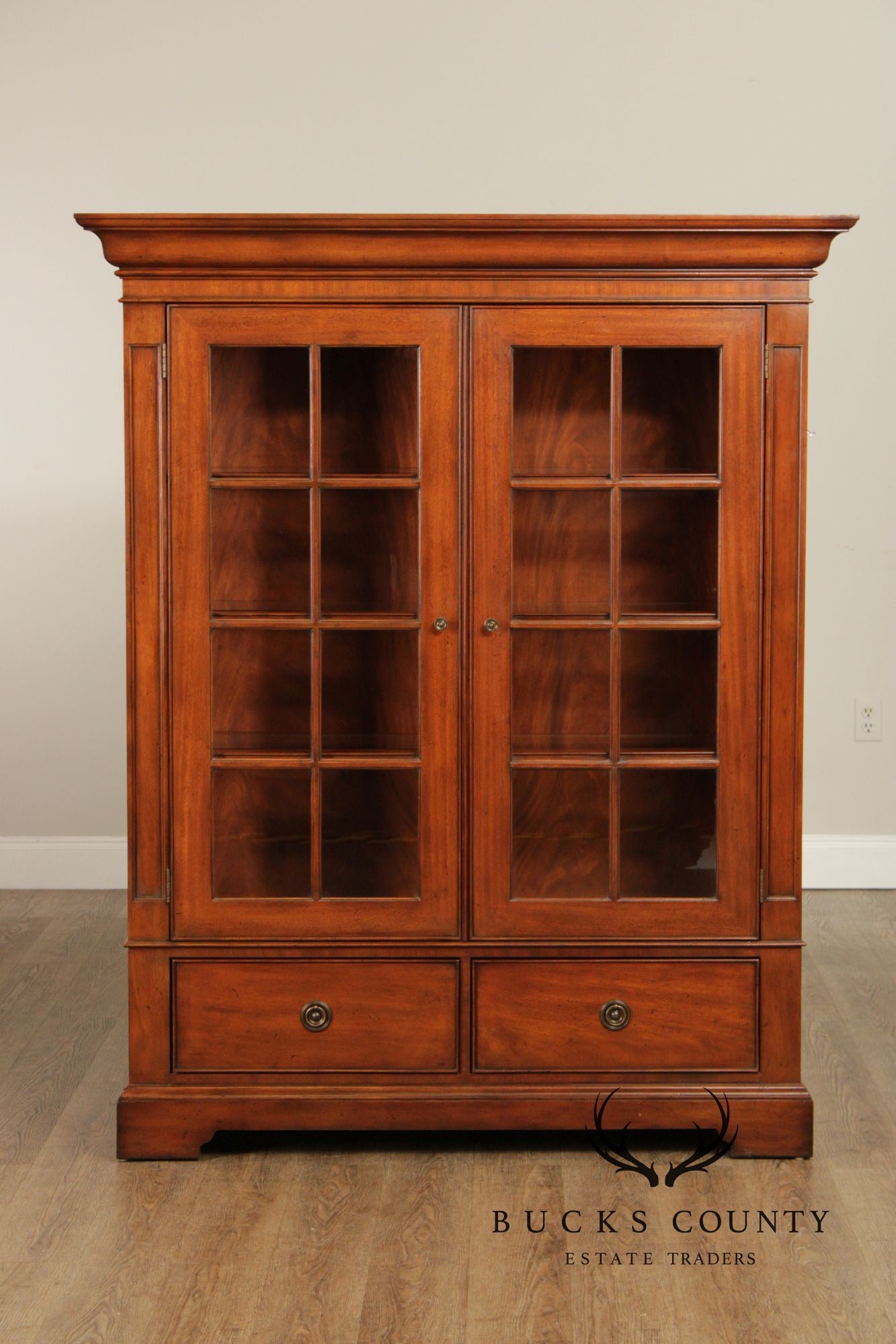 Sligh Ellis Collection Mahogany Two-Door Bookcase