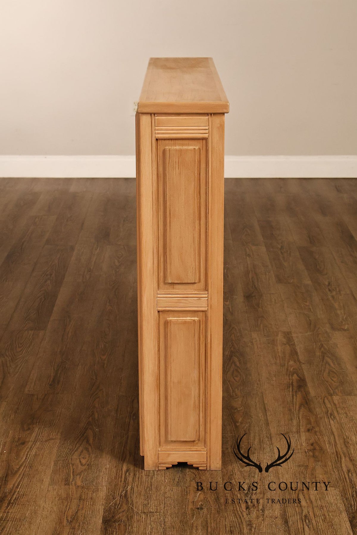 Rancho Monterey Style Oak Open Four Shelf Bookcase