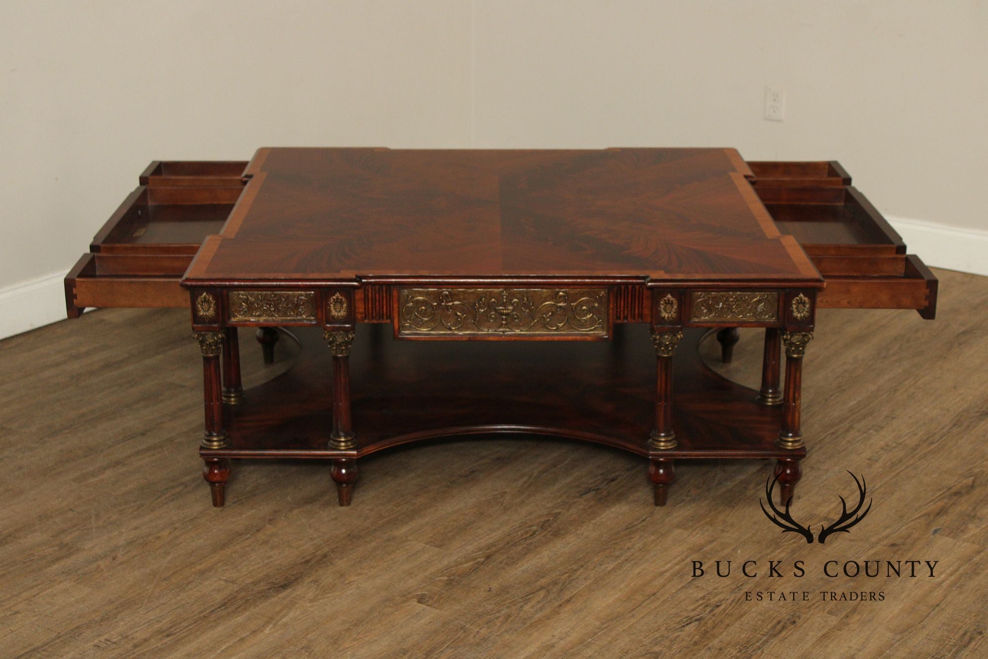 Theodore Alexander 'Classical Gathering' Mahogany Coffee Table