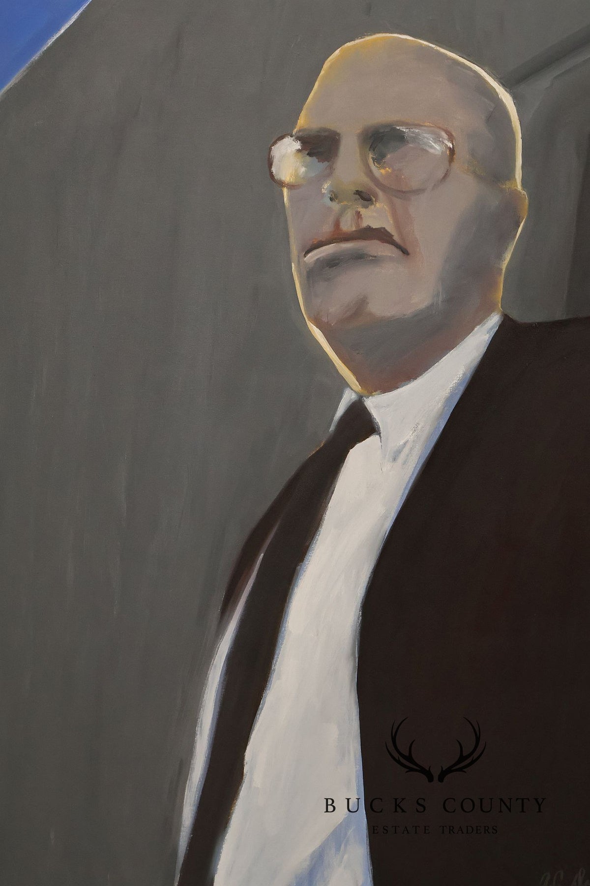 Anne Cooper Dobbins Oil Painting, 'The Contractor'