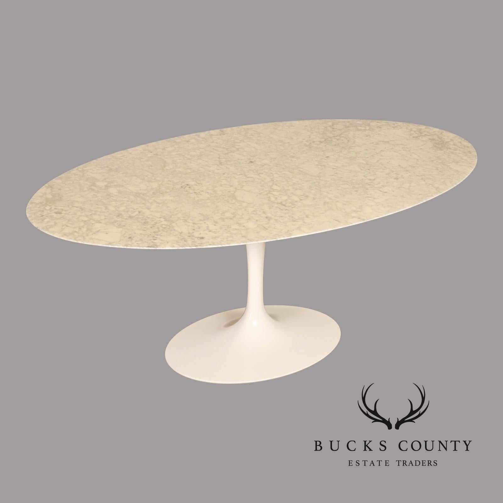 Knoll Saarinen Oval Marble Dining Table