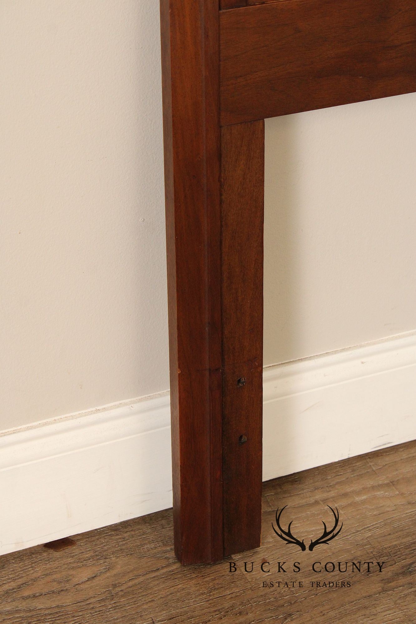 Mid Century Modern Walnut Diamond Front Twin Headboard