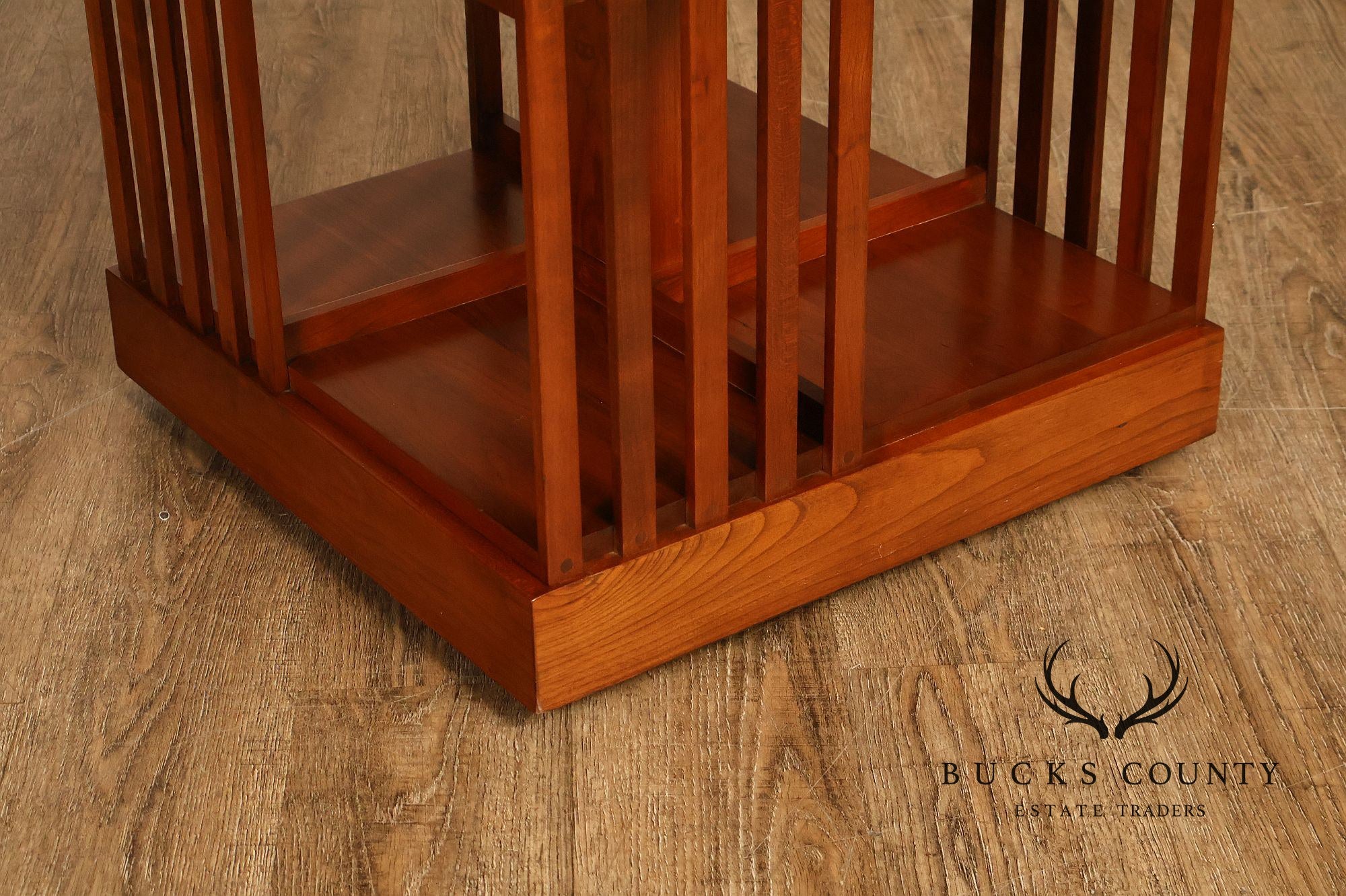 Stickley Mission Collection Harvey Ellis Cherry Revolving Bookcase