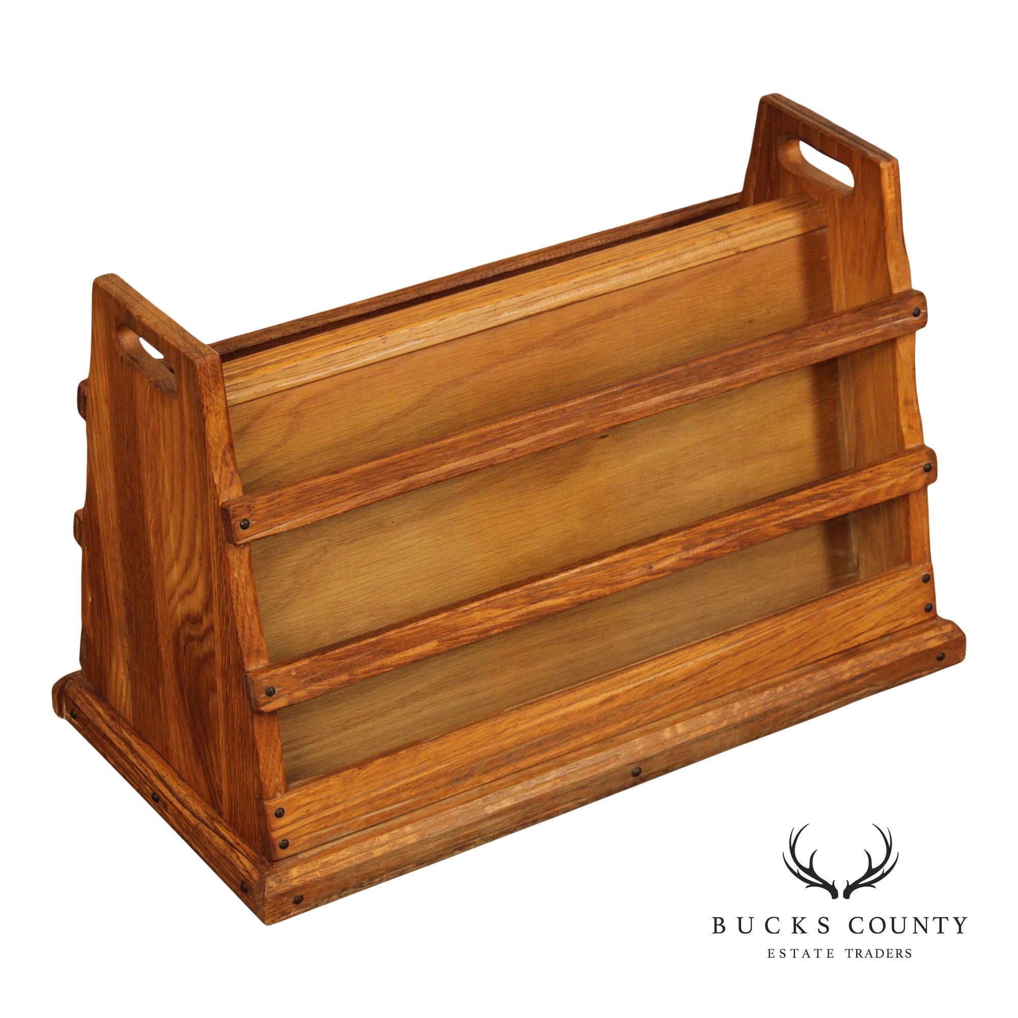 Brandt Ranch Oak Vintage Magazine Stand