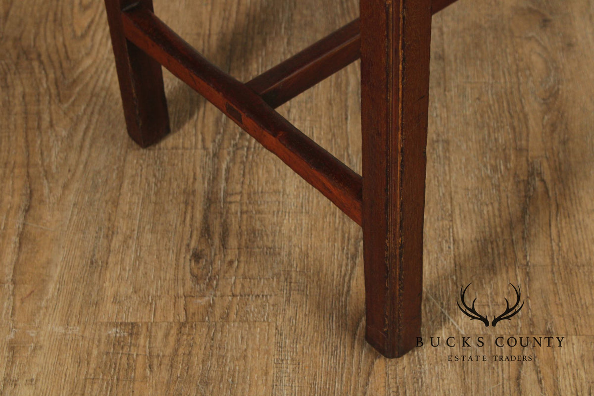 Antique Mahogany Two-Drawer Console Table