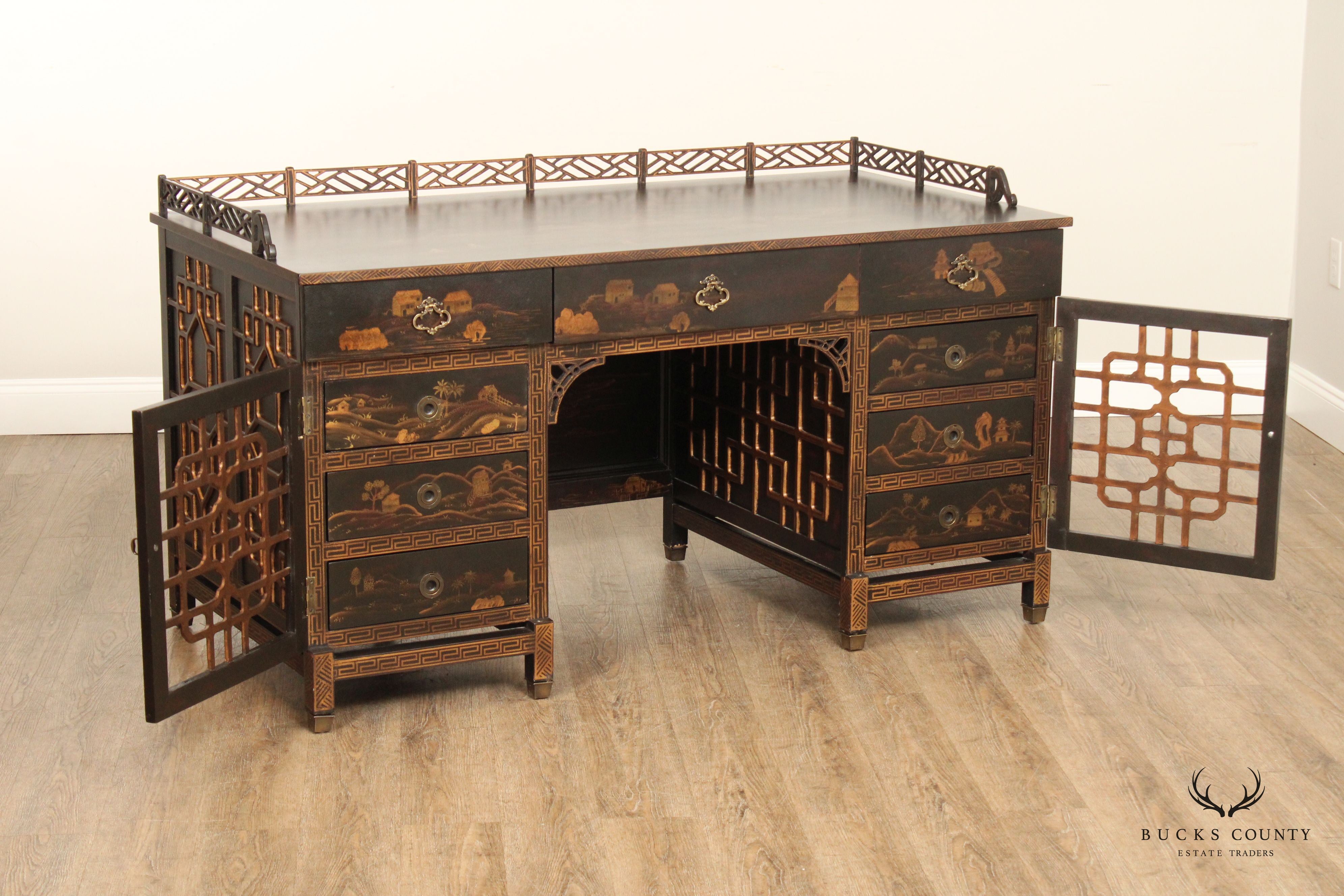 Drexel Heritage 'Mandalay' Asian Style Chinoiserie Desk