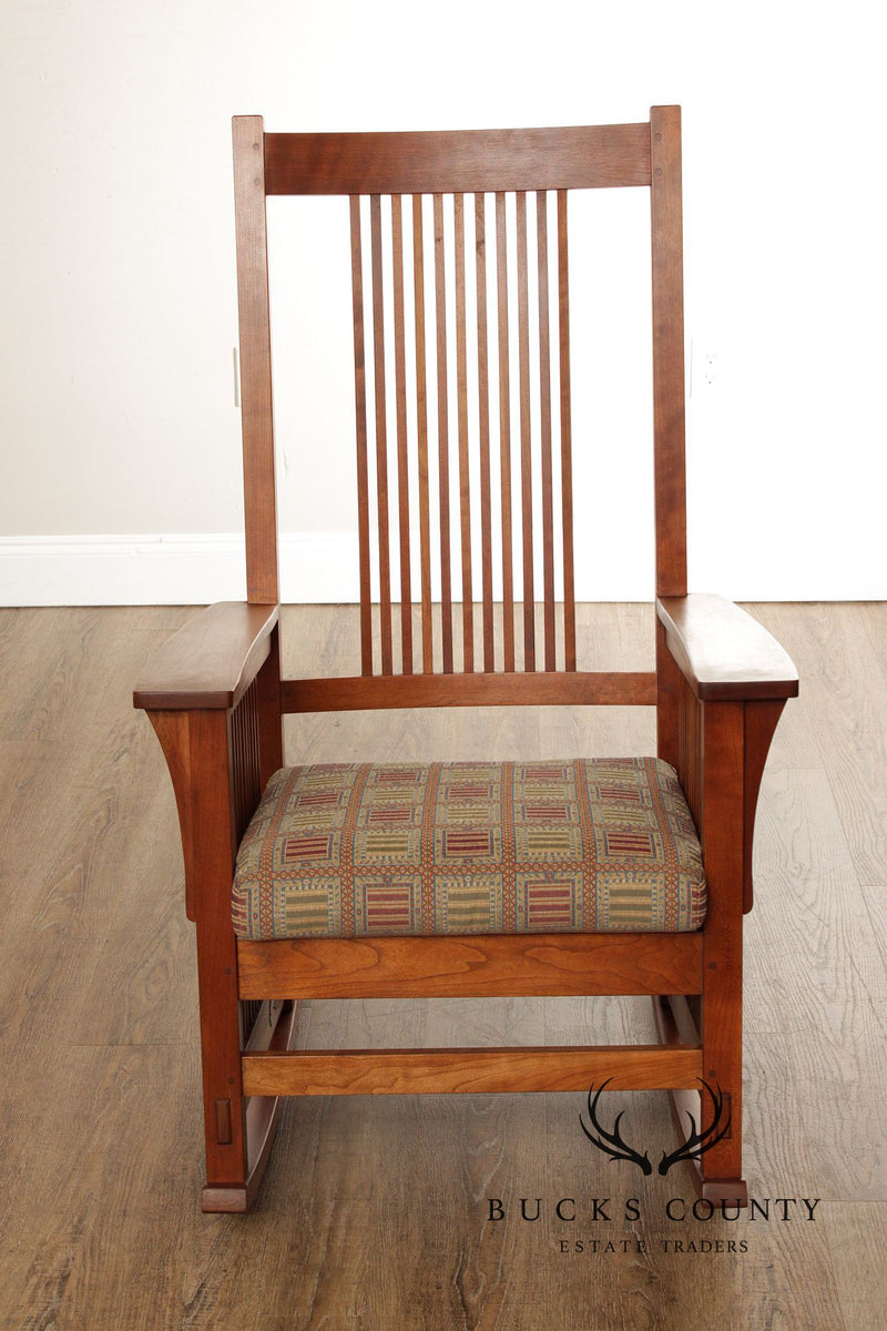 Stickley Mission Collection Cherry Spindle Rocker