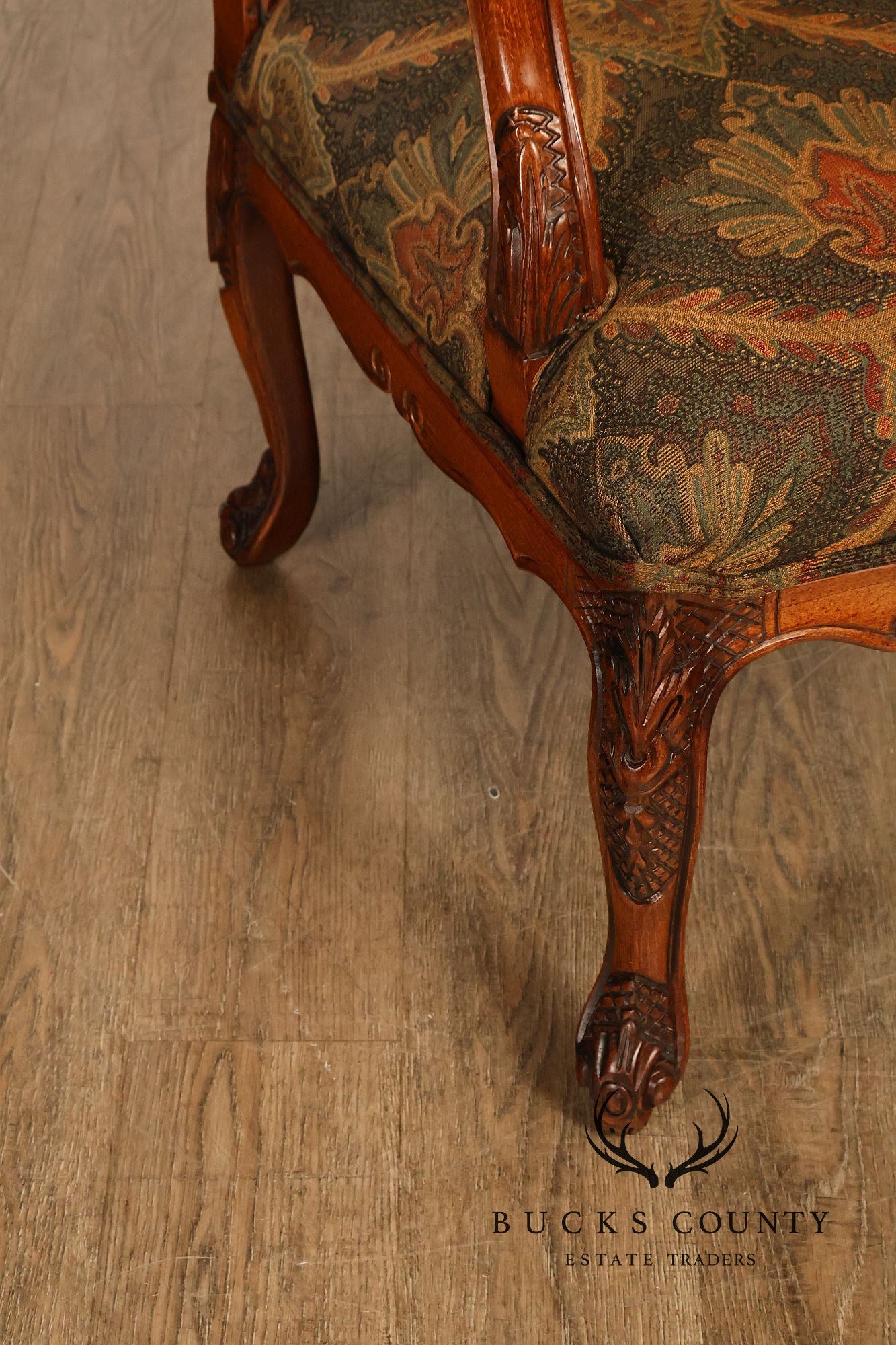 Woodmark Originals Italian Rococo Style Pair of Armchairs