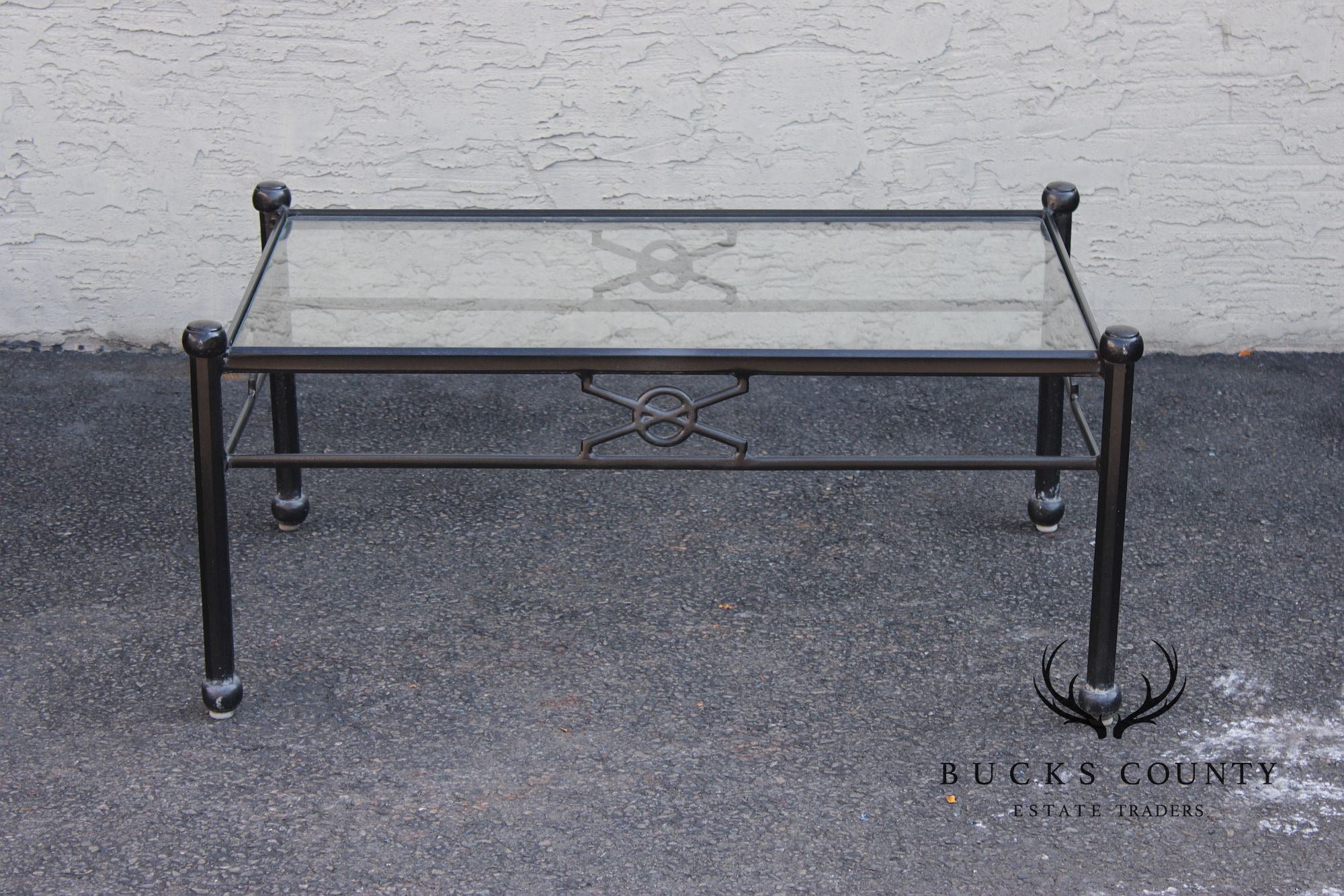 Woodard Delphi Cast Aluminum Glass Top coffee Table