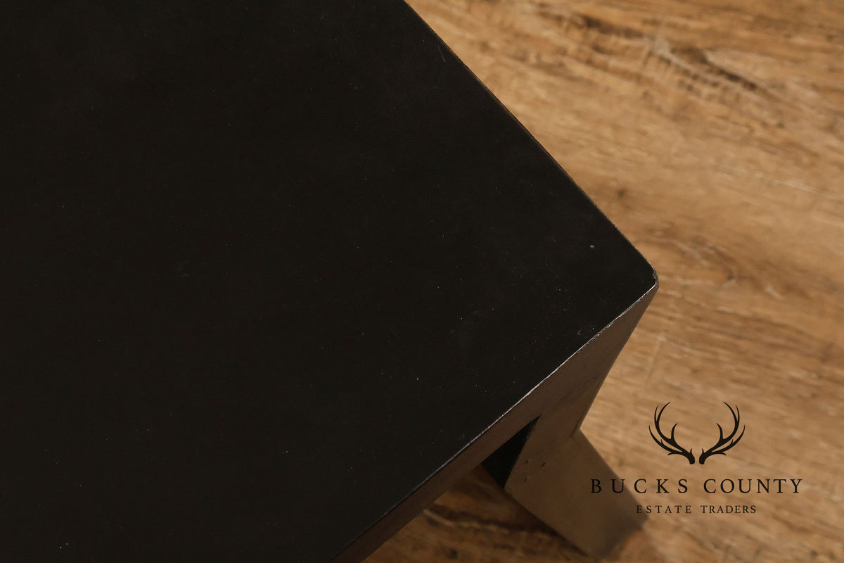 Modern Black Lacquer Bench or Console