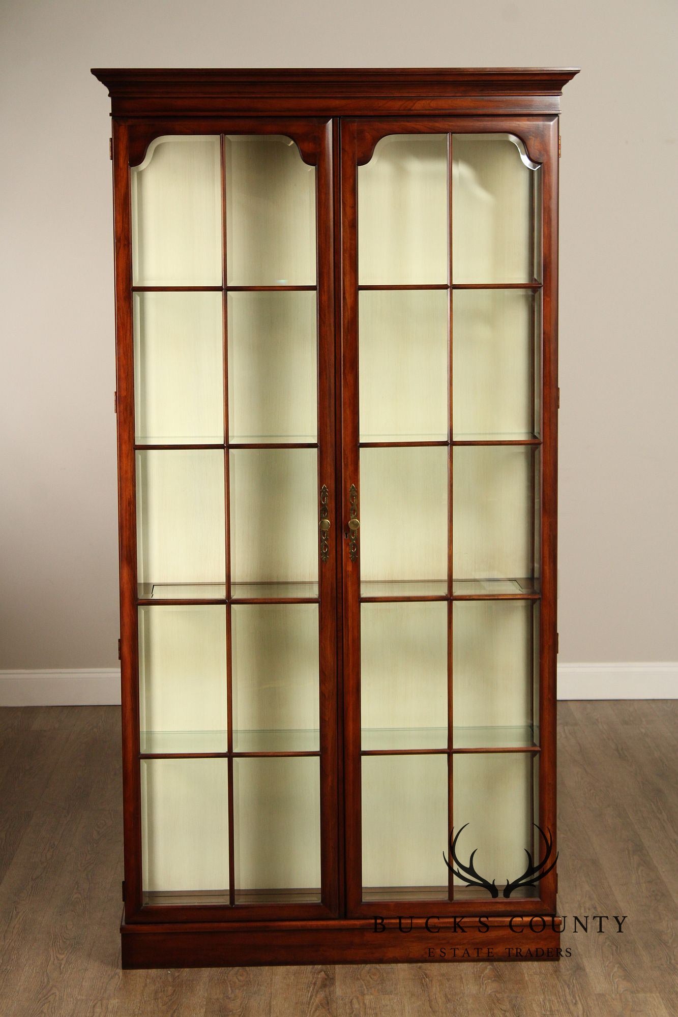 Union National Fruitwood Display Cabinet