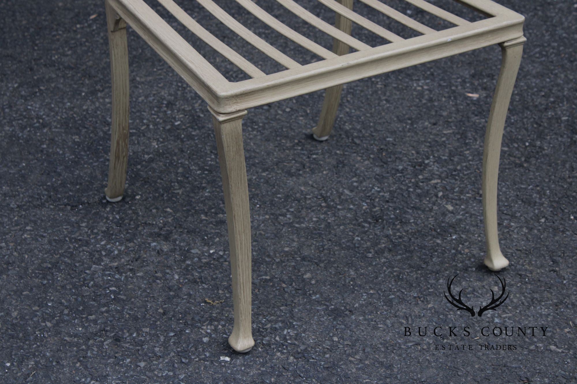Brown Jordan 'Day Lily' Cast Aluminum Set of Four Patio Chairs
