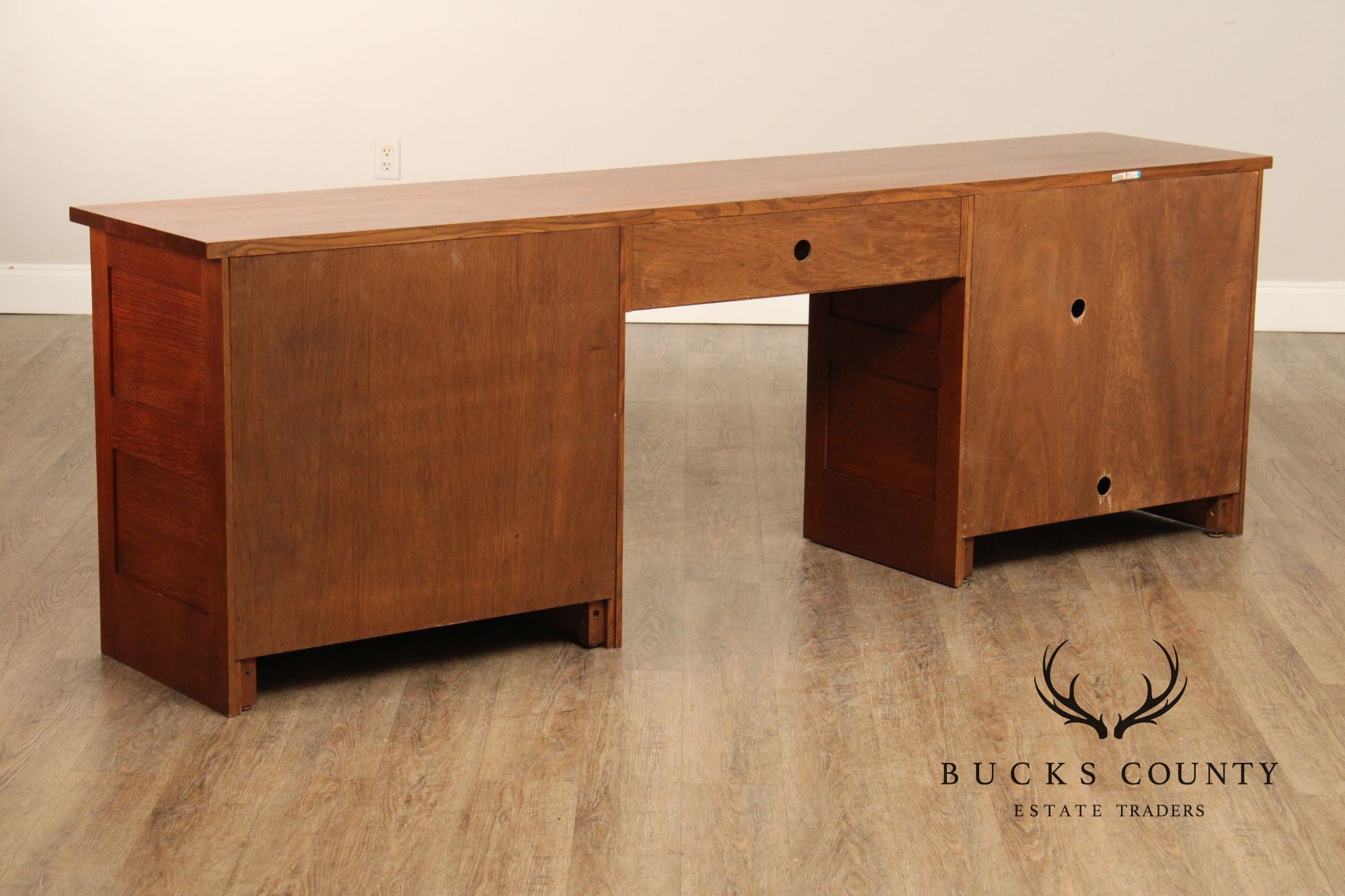 Stickley Mission Collection Oak Long File Desk Credenza