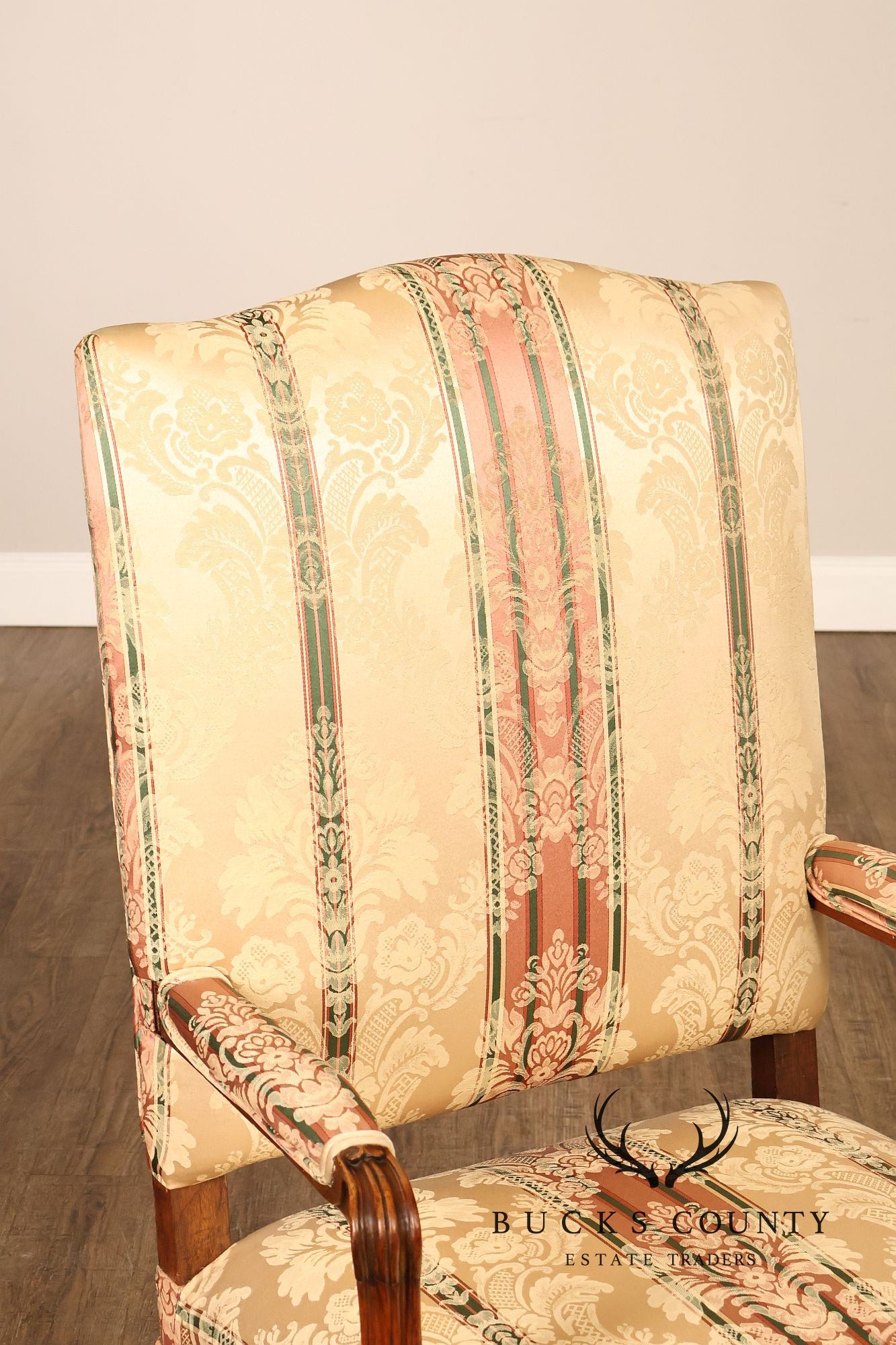 French Louis XV Style Upholstered Armchair