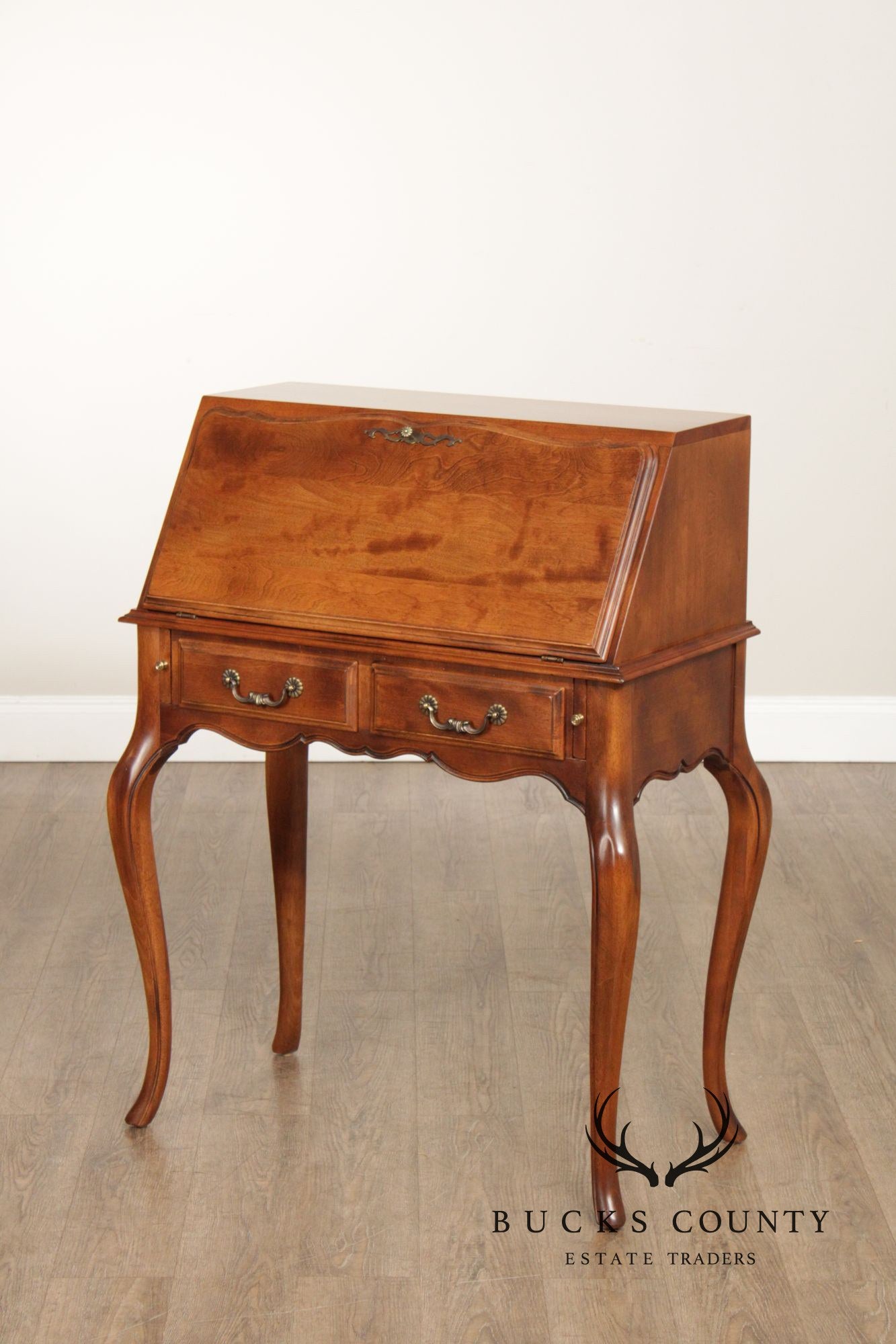 Ethan Allen 'Country French' Slant Front Maple Writing Desk