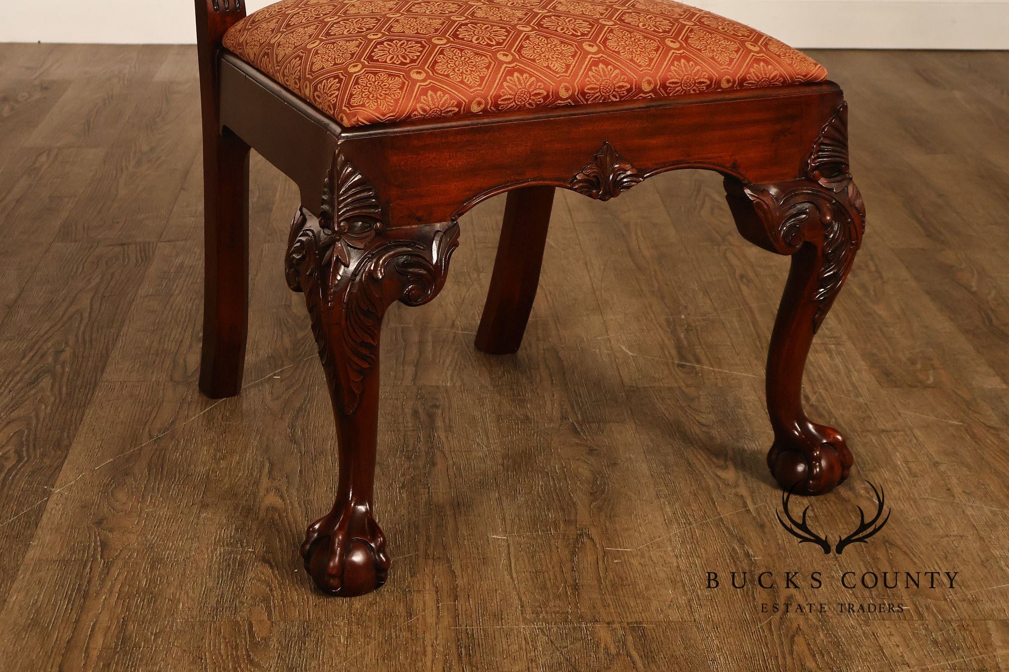 Henredon Chippendale Style Set of Six Mahogany Dining Chairs