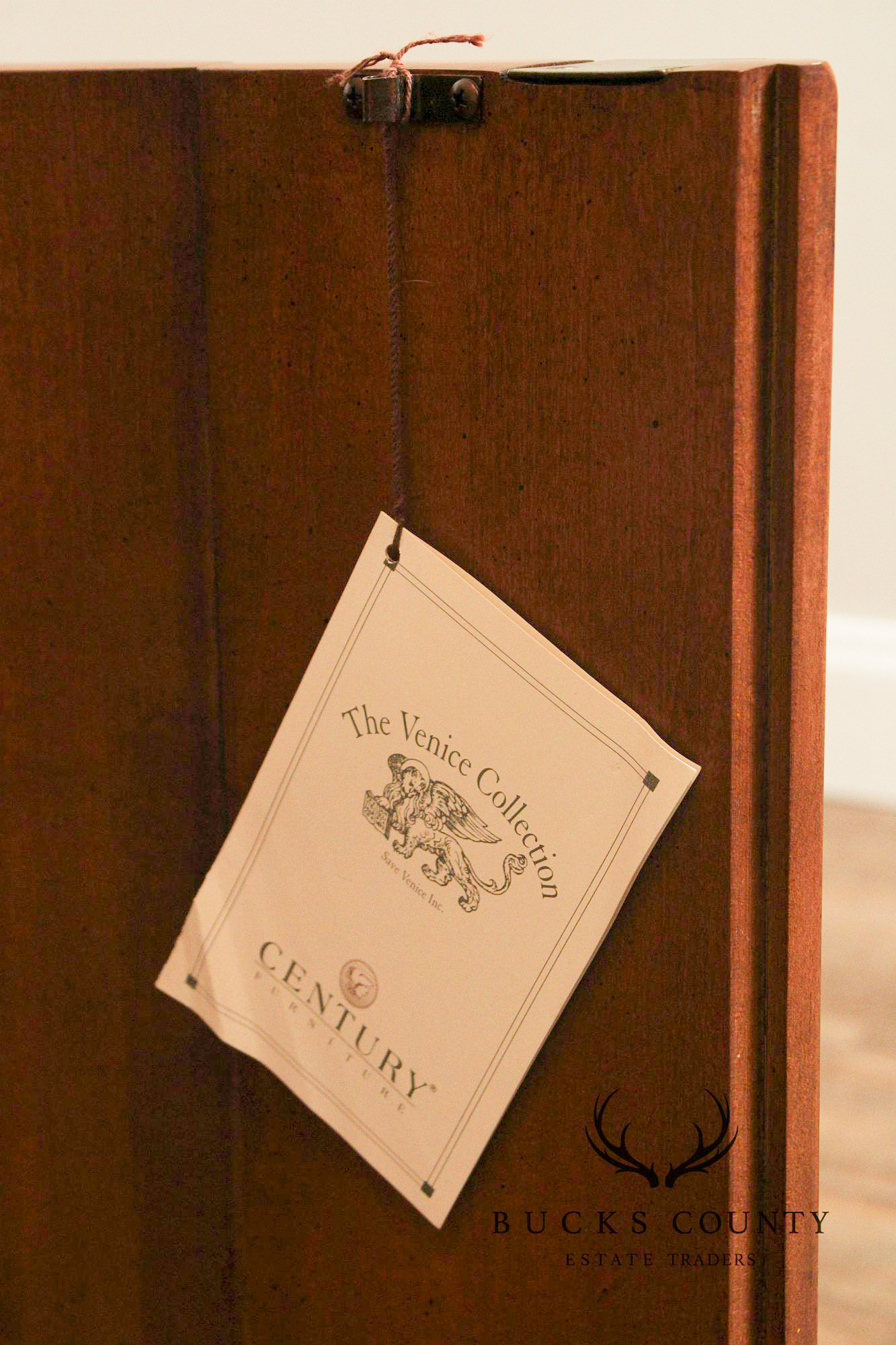 Century Furniture 'Venice Collection' Pair of Marble Top Consoles