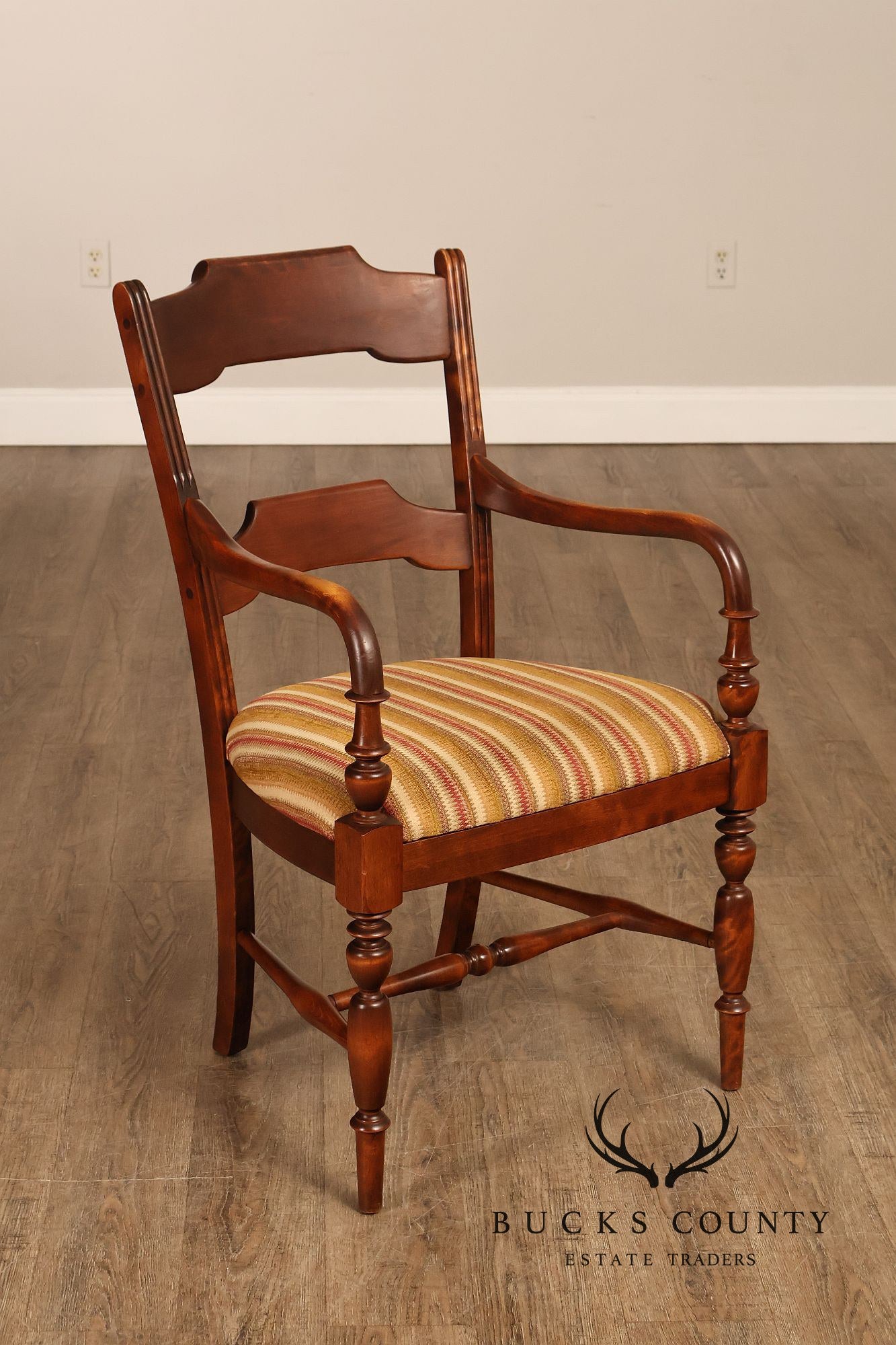 Nichols & Stone Set Of Six Solid Maple Dining Chairs