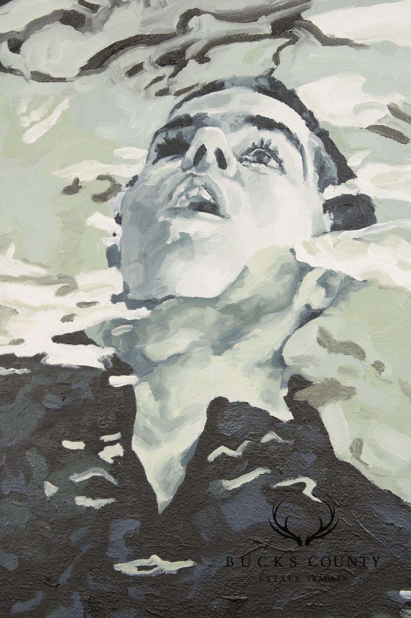 Gina Fiedel Contemporary Oil Painting, 'Climbing Smoke'