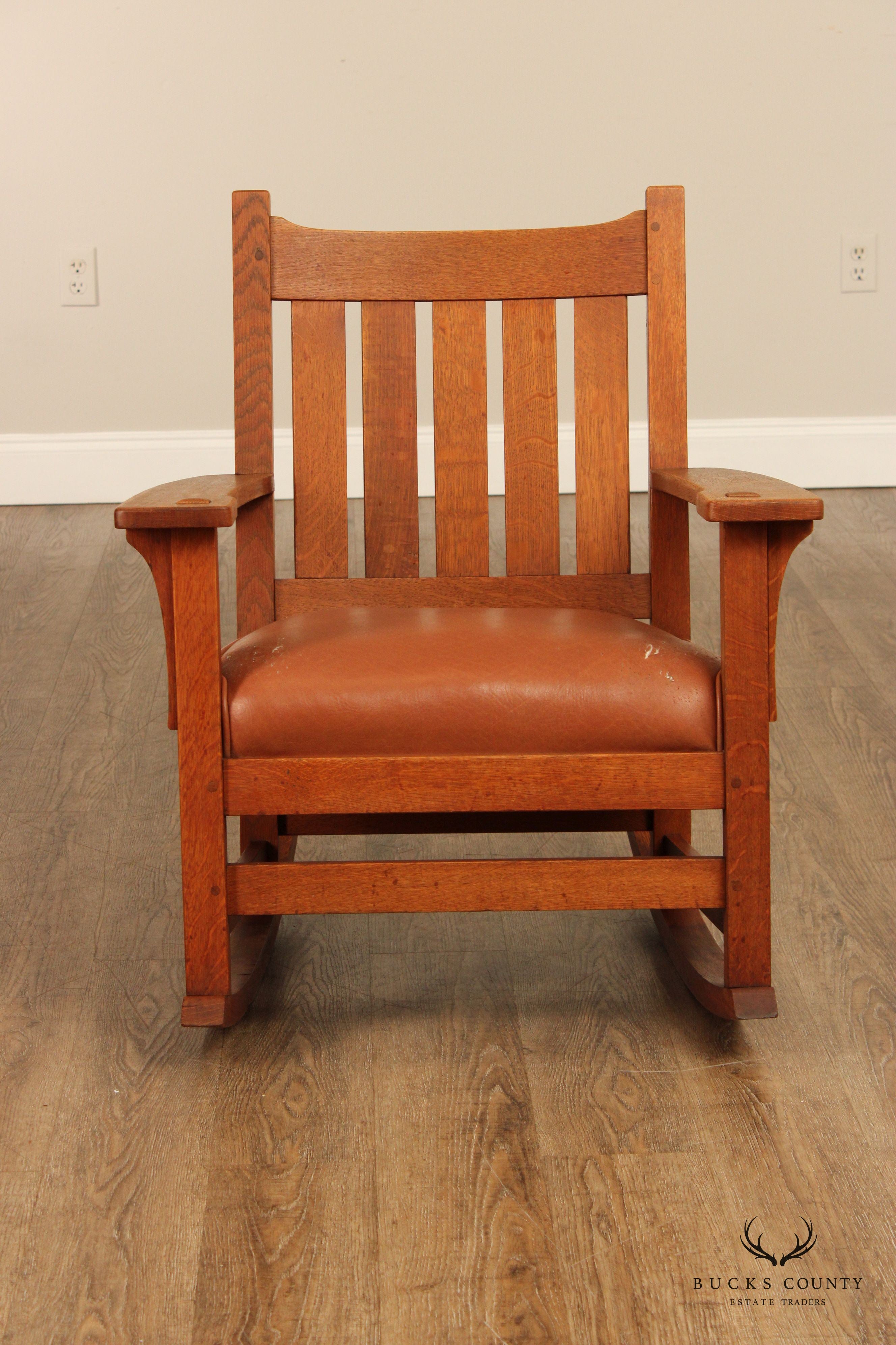 L. & J.G. Stickley Antique Mission Oak Rocker