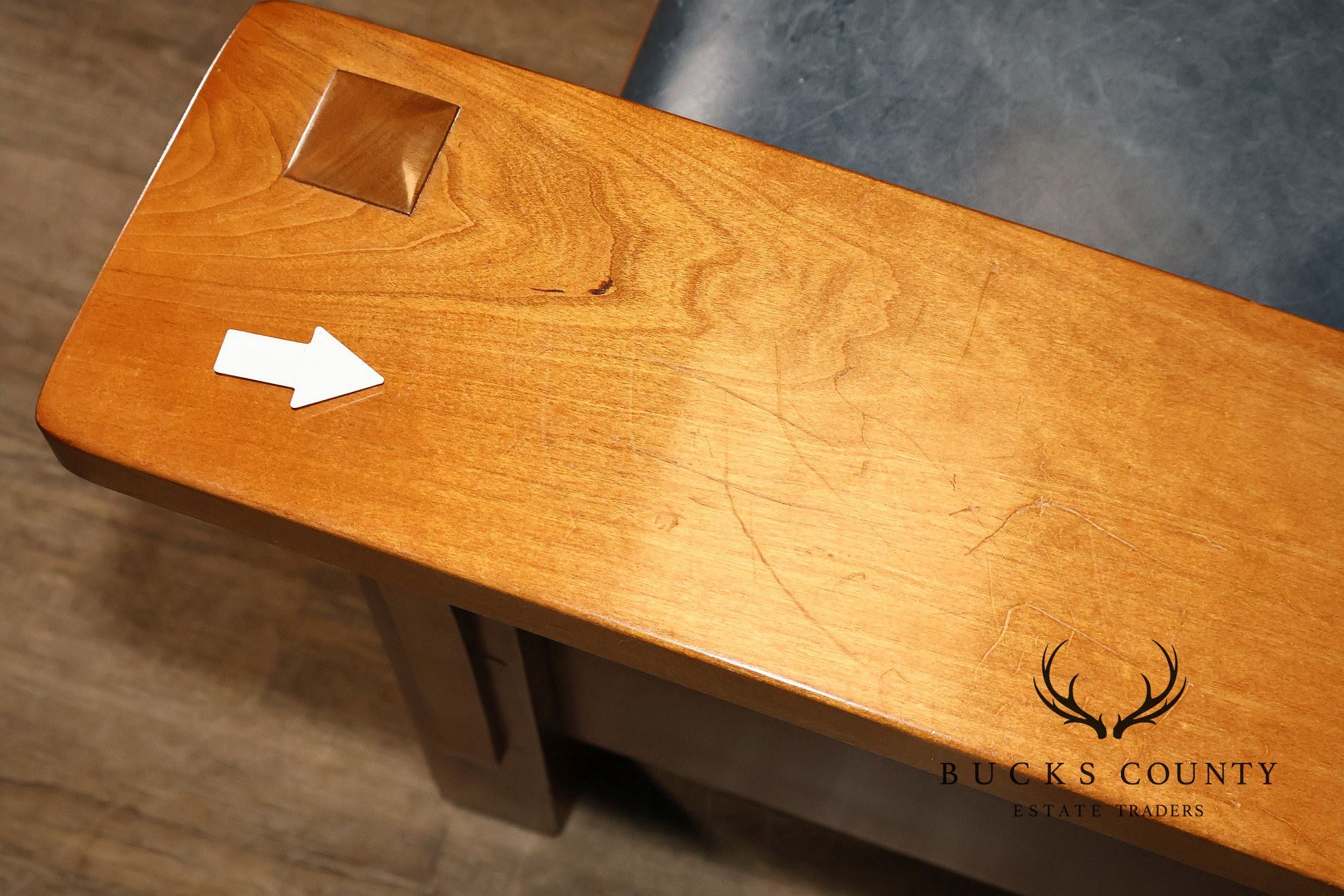 Stickley Mission Collection Cherry Bow Arm Morris Chair and Ottoman