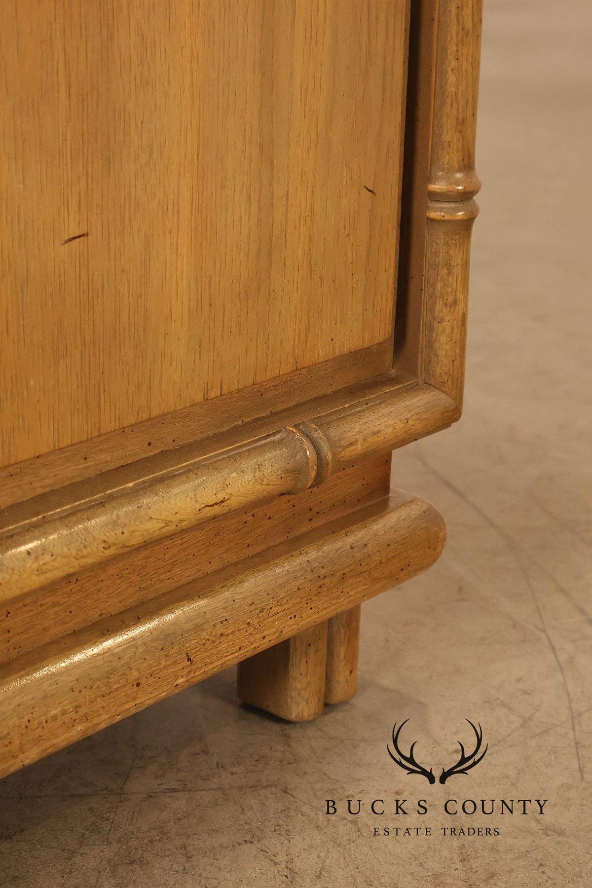 American Of Martinsville Pair Of Faux Bamboo Two-Drawer Nightstands