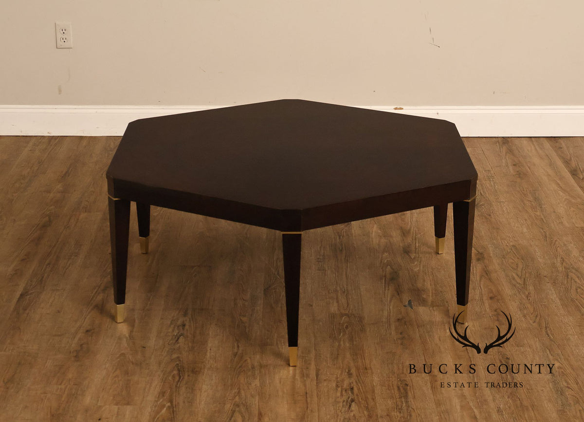 Councill Furniture Hexagonal Glass Top Coffee Table