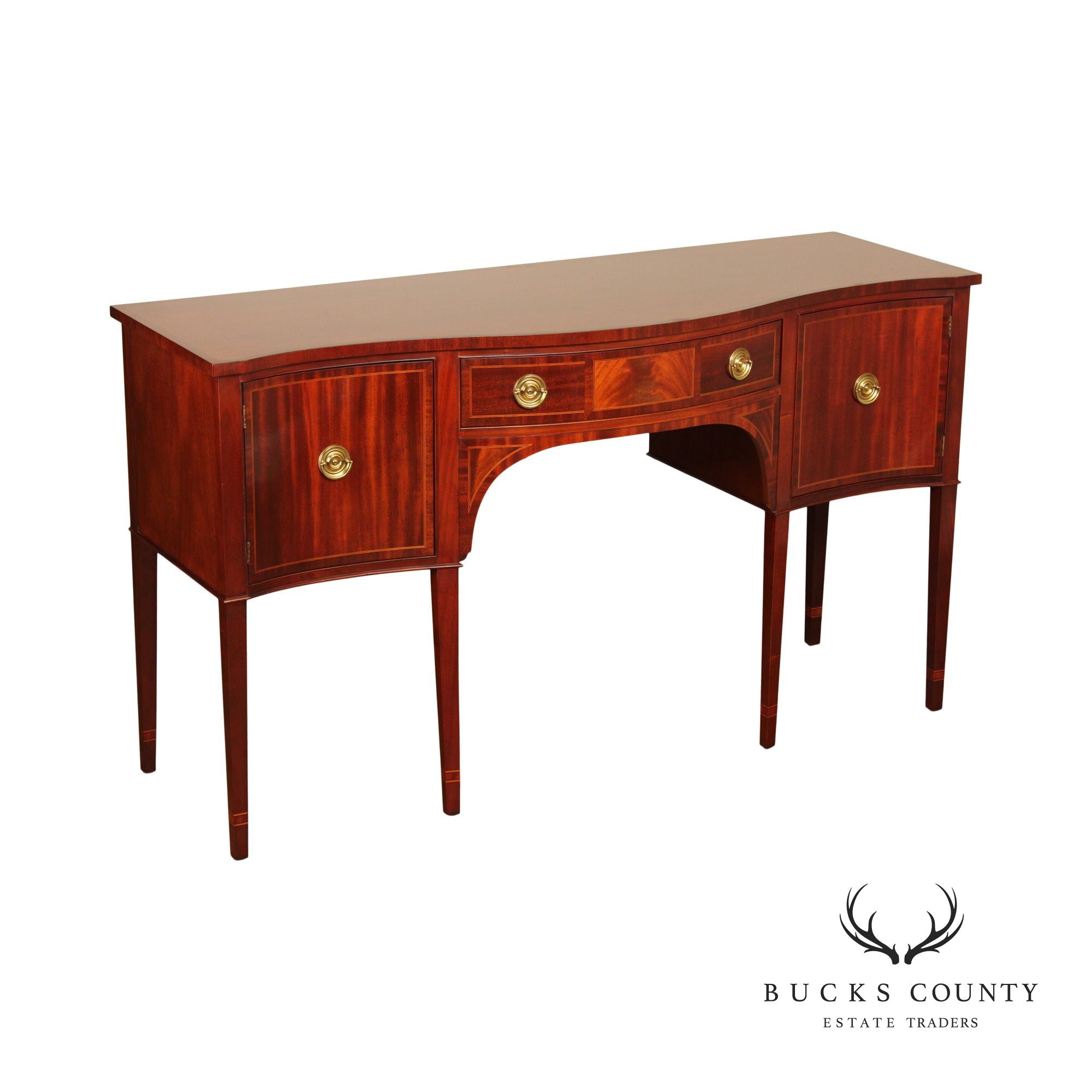 Baker Federal Style Mahogany Inlaid Sideboard