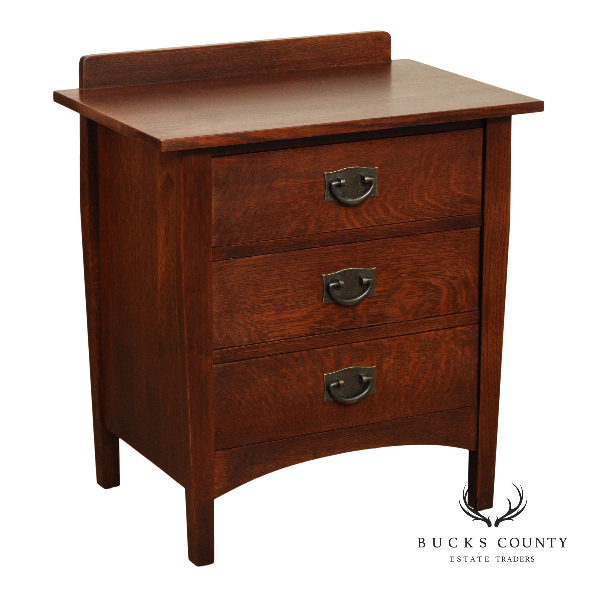 Stickley Mission Collection Oak Harvey Ellis Three-Drawer Nightstand