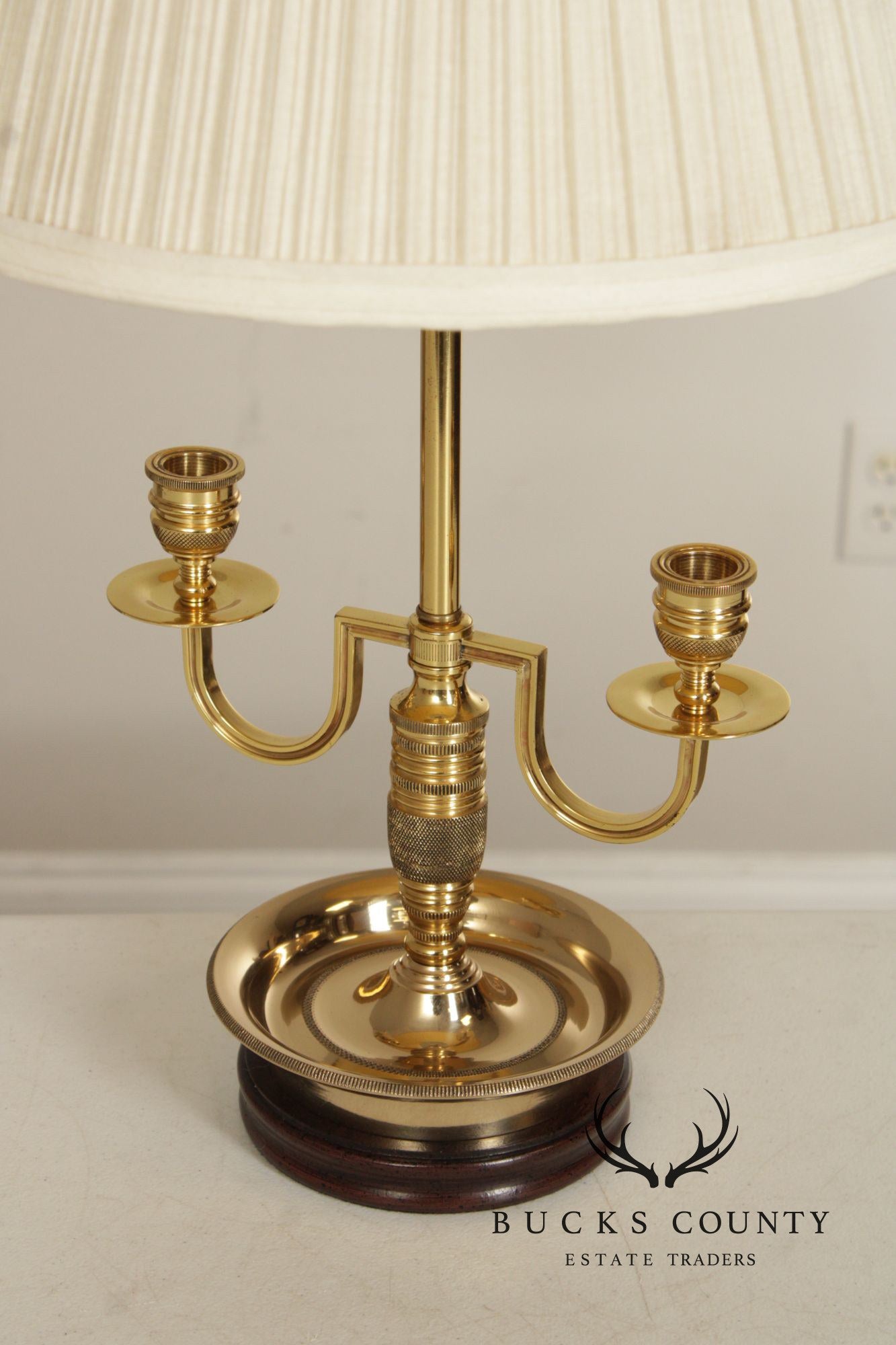 Kaiser Kuhn Brass Bouillotte Table Lamp