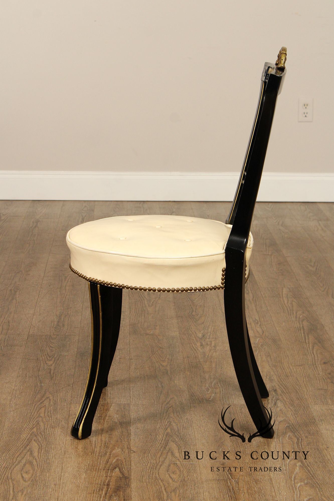 Regency Style Ebonized Side Chair