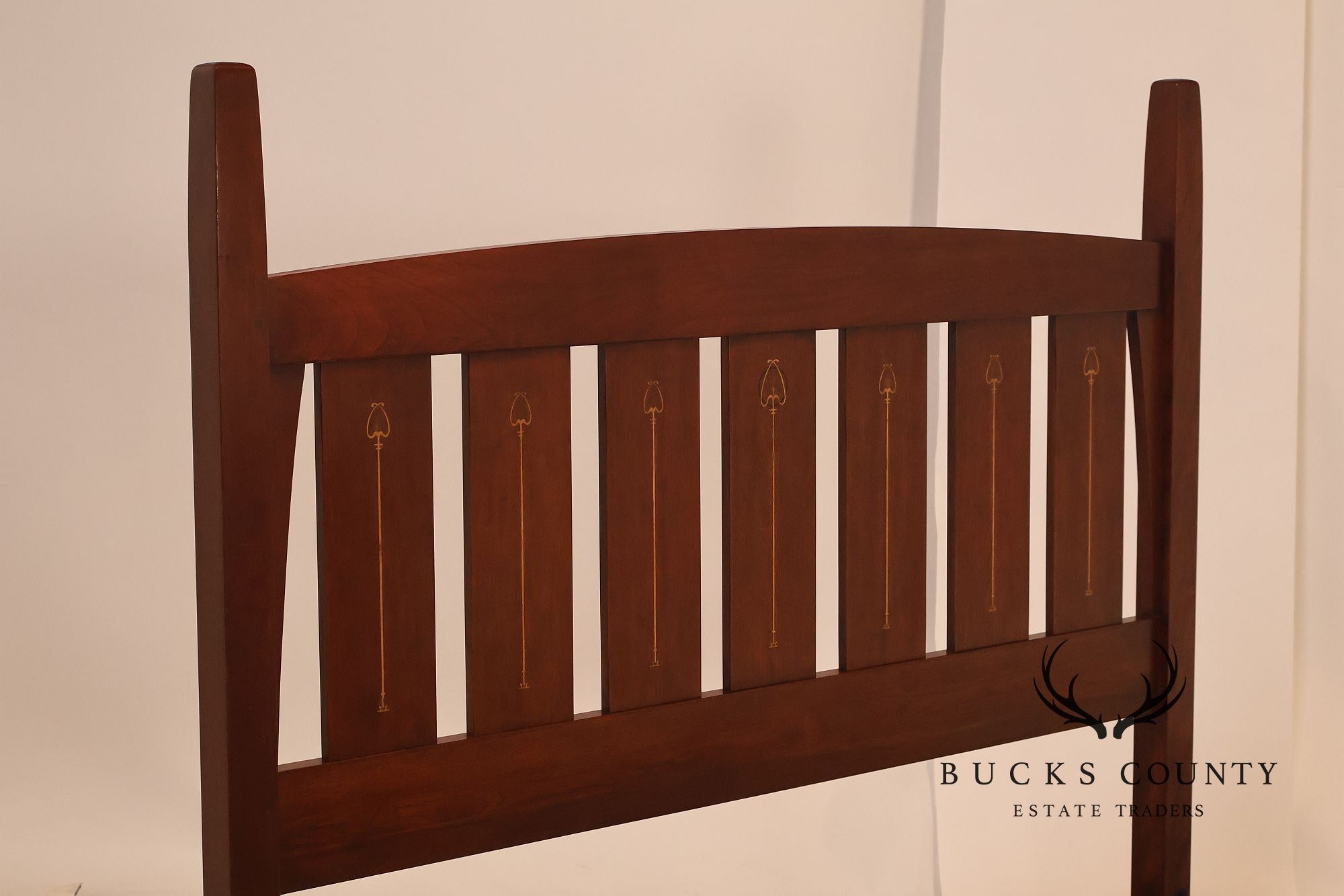 Stickley Harvey Ellis Inlaid Cherry Queen Bed