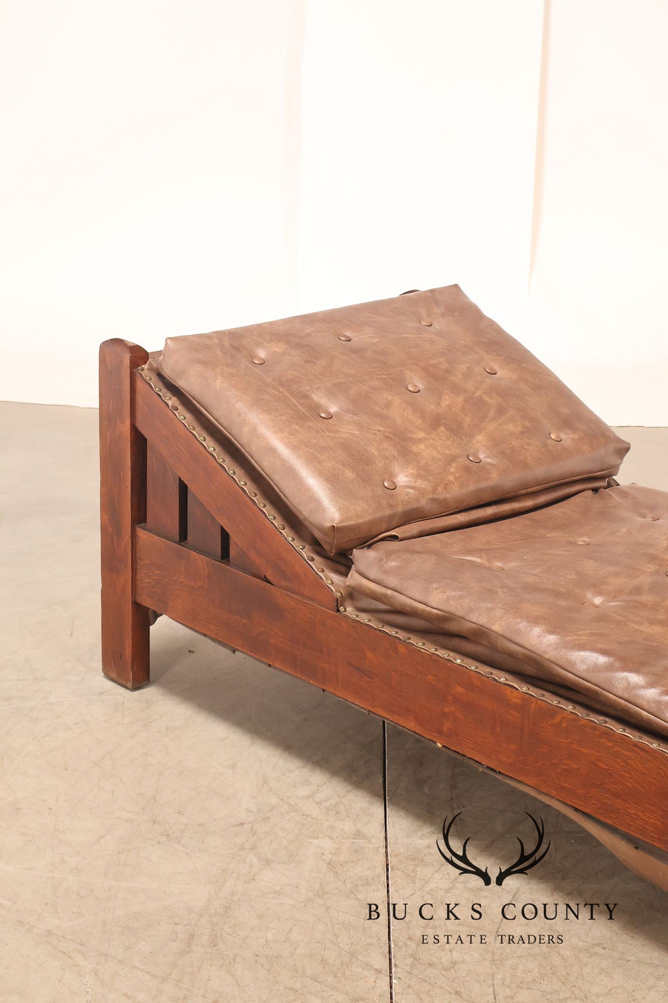 J.M. Young No. 295 Mission Style Oak Daybed