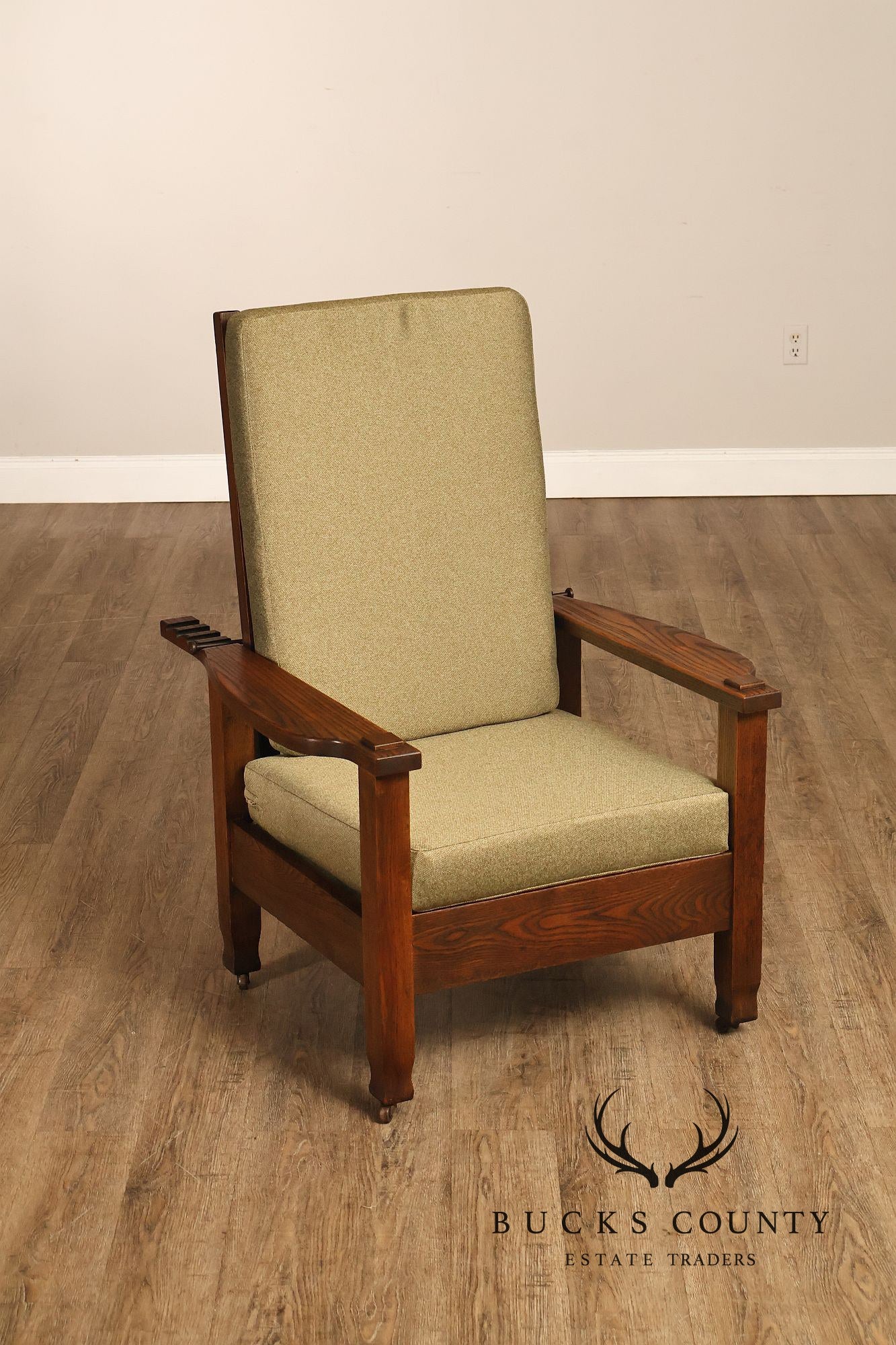 Antique Mission Oak Adjustable Morris Chair