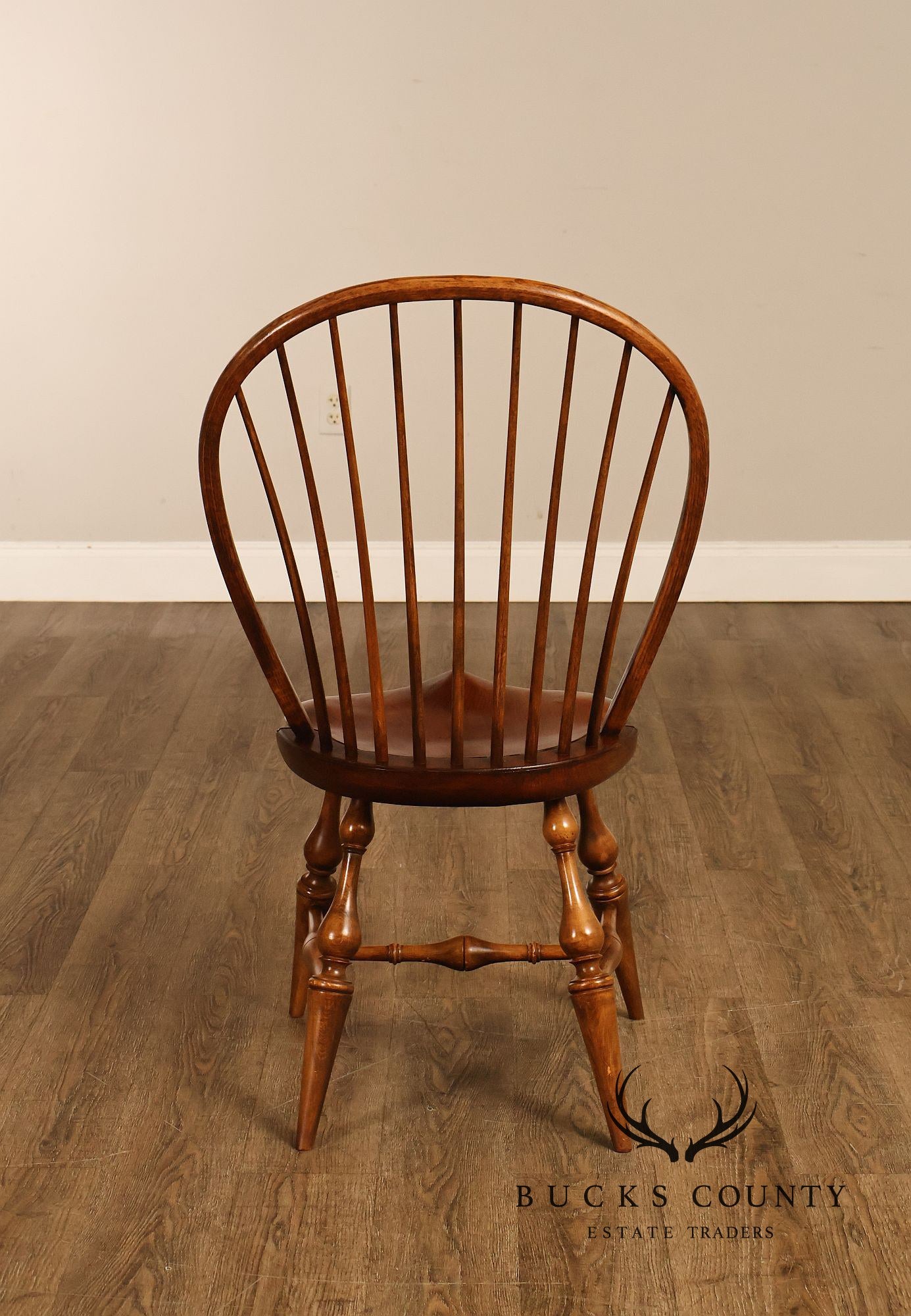 D.R. Dimes Vintage Set of Six Bow-Back Windsor Dining Chairs