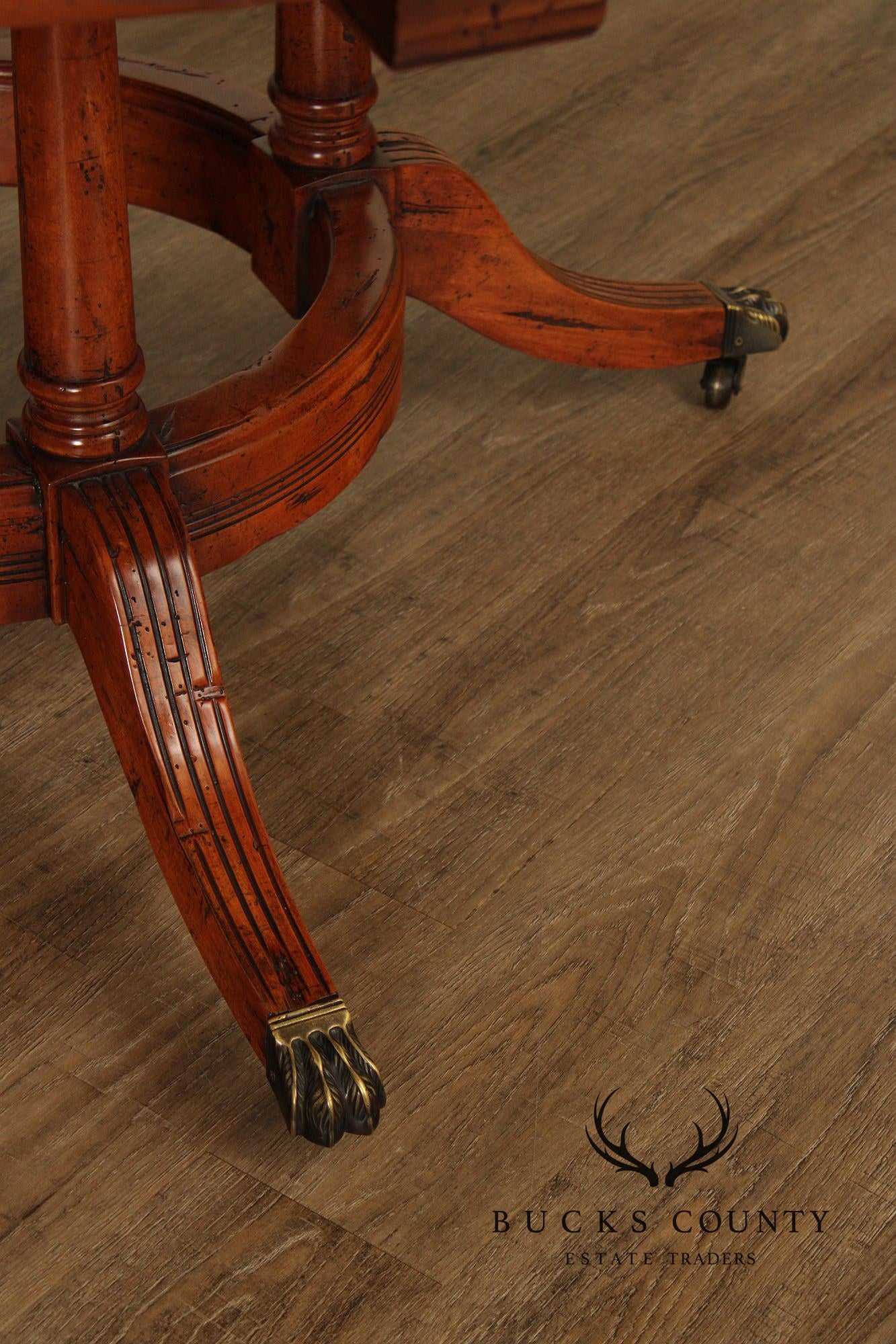 Guy Chaddock Expandable Round Pedestal Dining Table