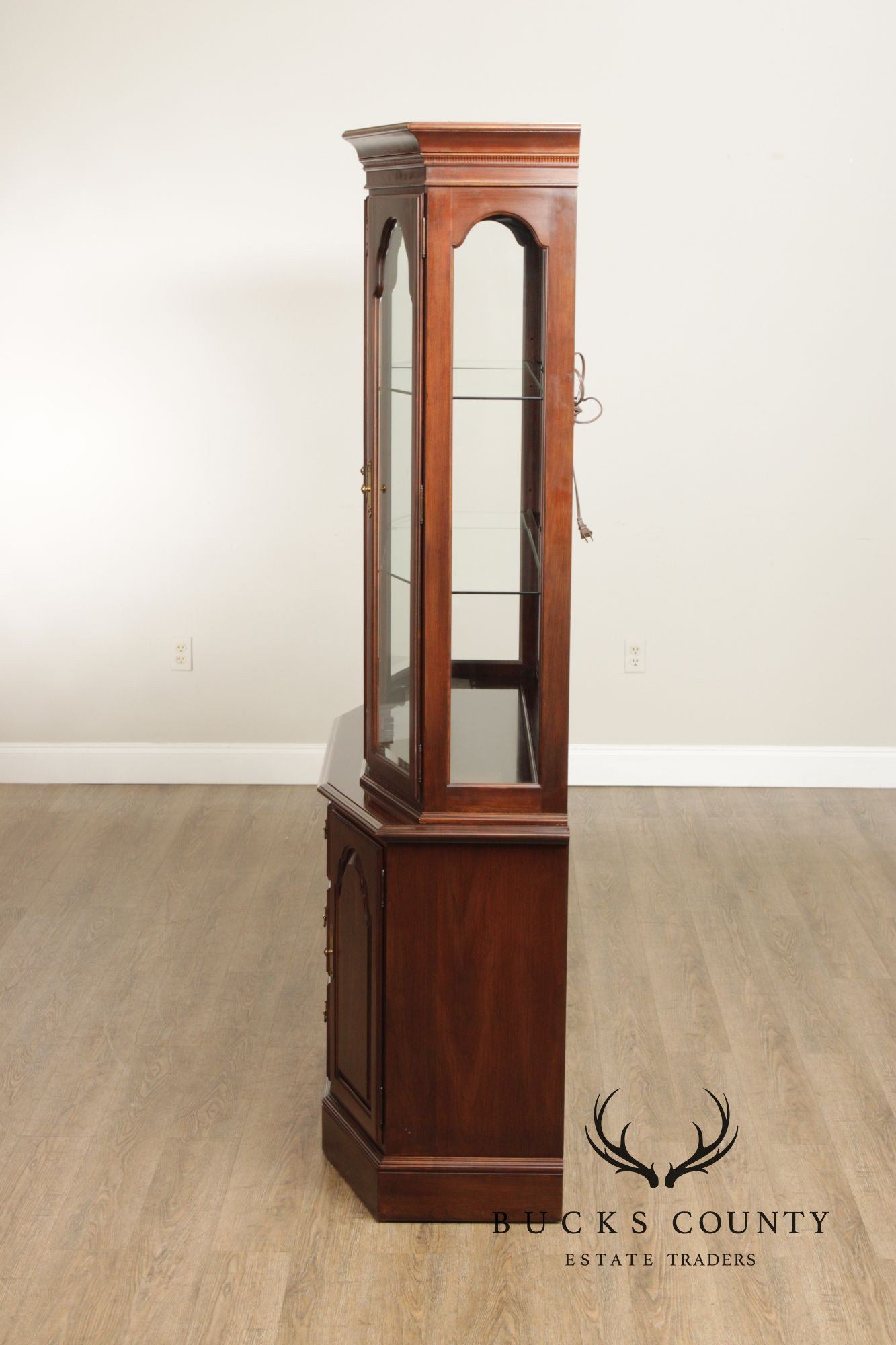 Ethan Allen Georgian Style Cherry China Cabinet