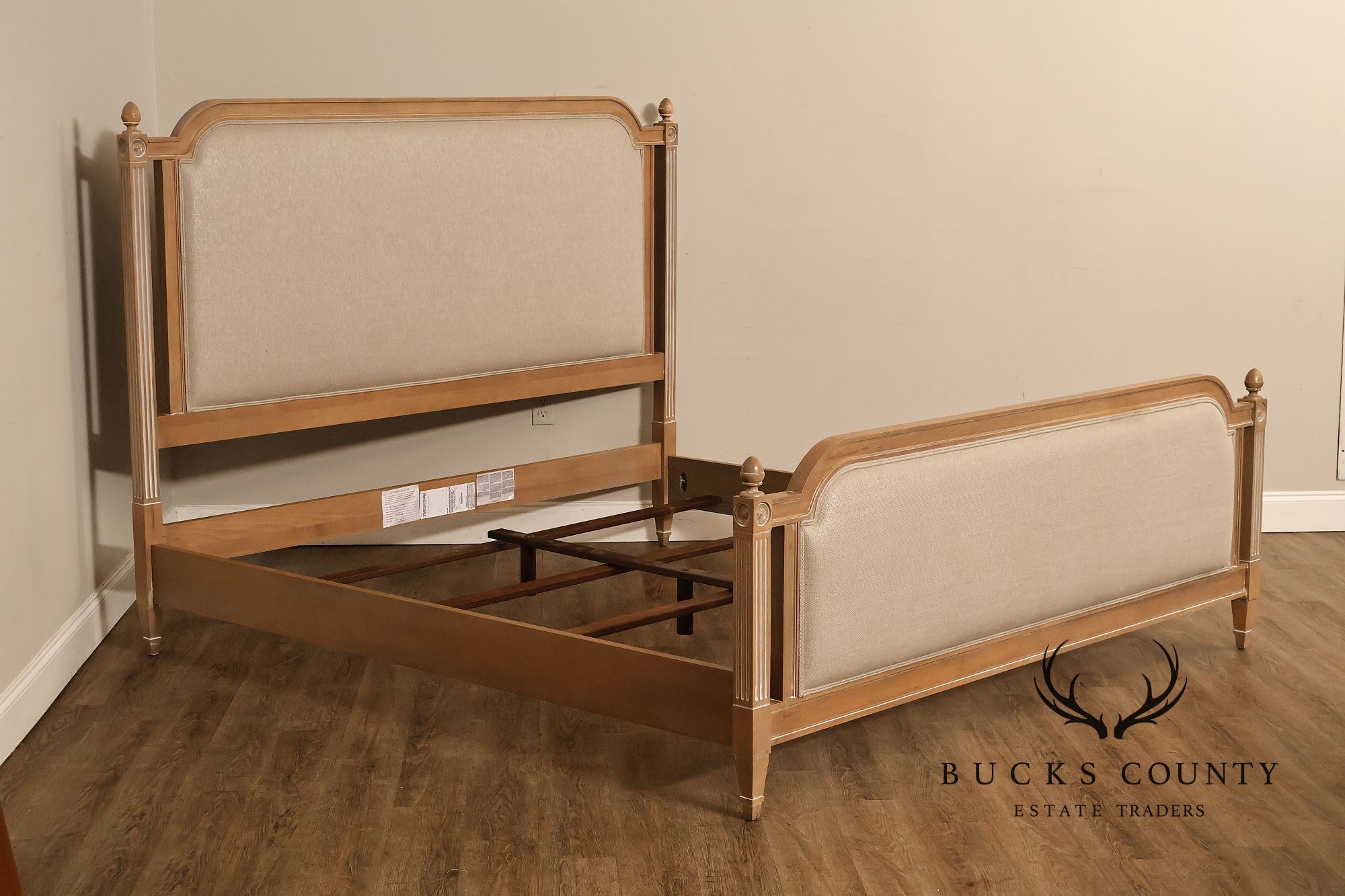 Ethan Allen King 'Allesandra' Upholstered Bed Frame