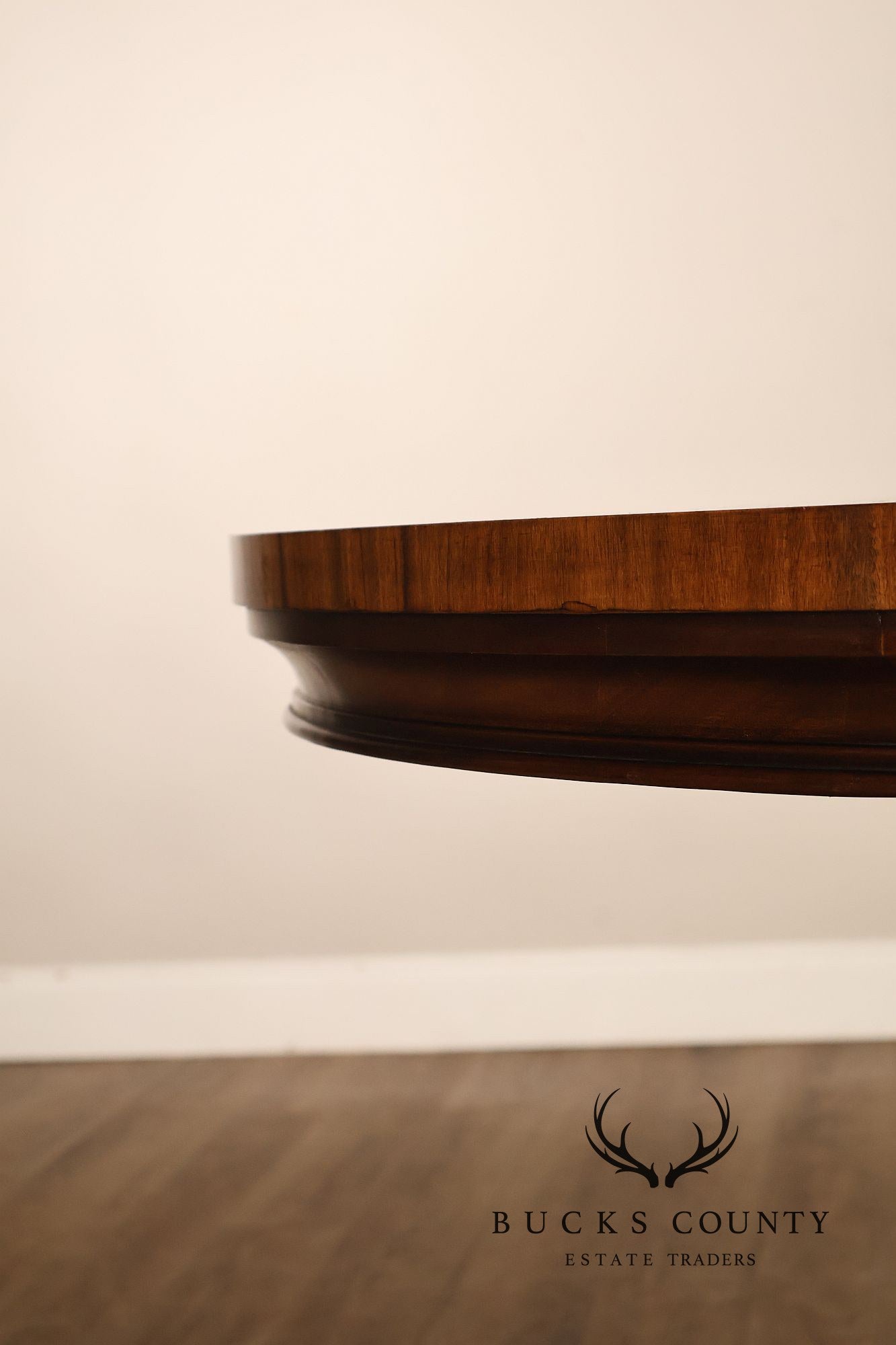 English Regency Style 48" Round Mahogany Center Table