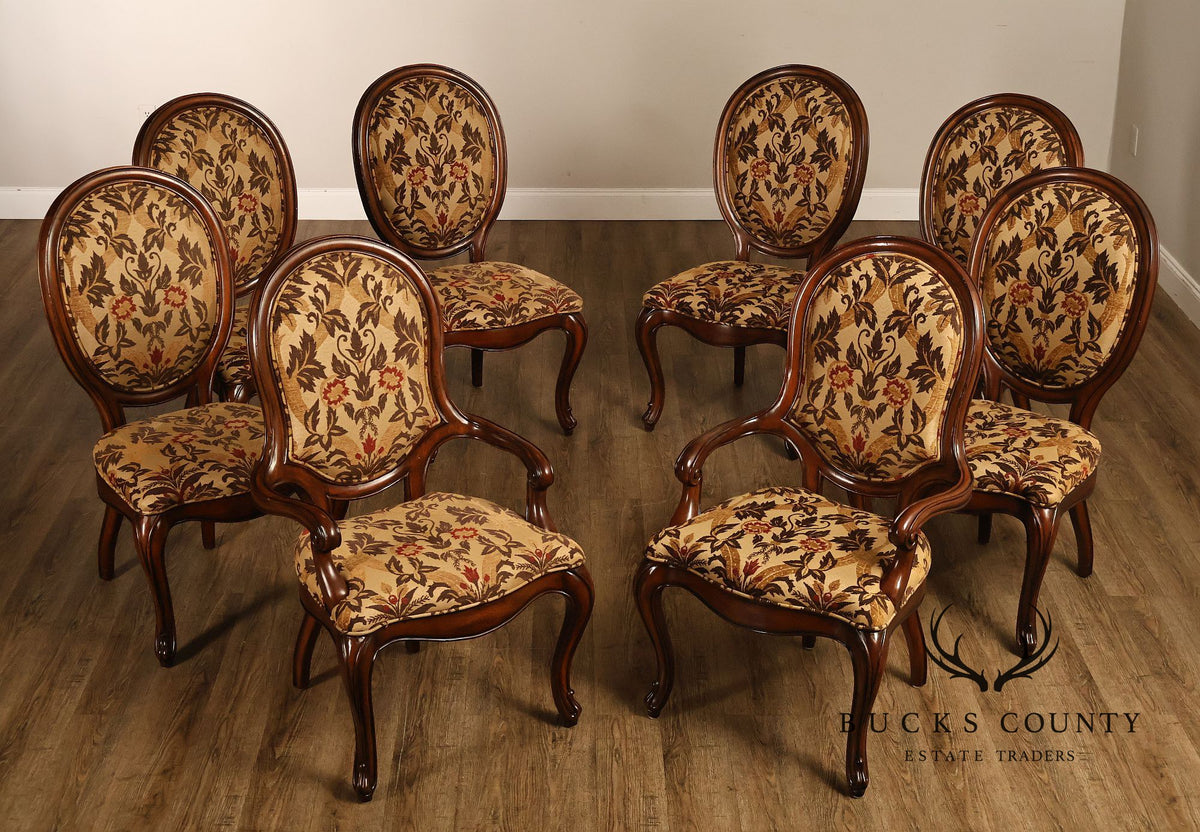 Henredon French Louis XV Style Set of Eight Dining Chairs