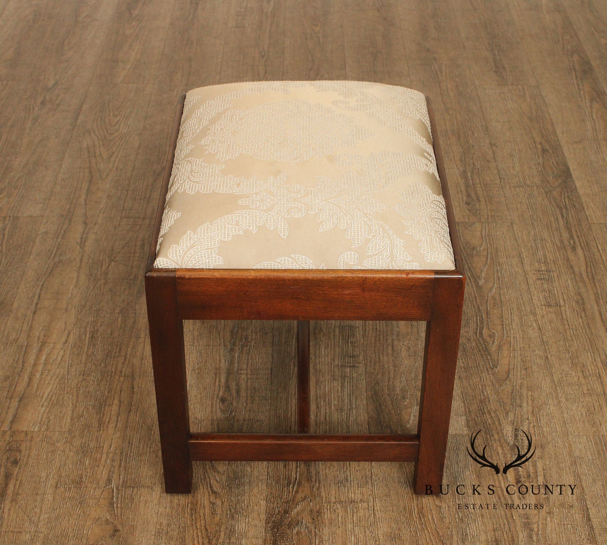 Kittinger Williamsburg Adaptation Mahogany Foot Stool