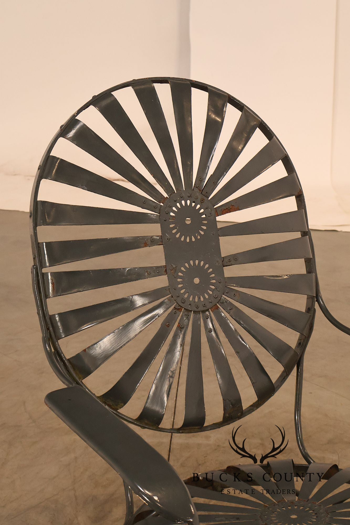 Francois Carre Outdoor Patio Sunburst Armchair