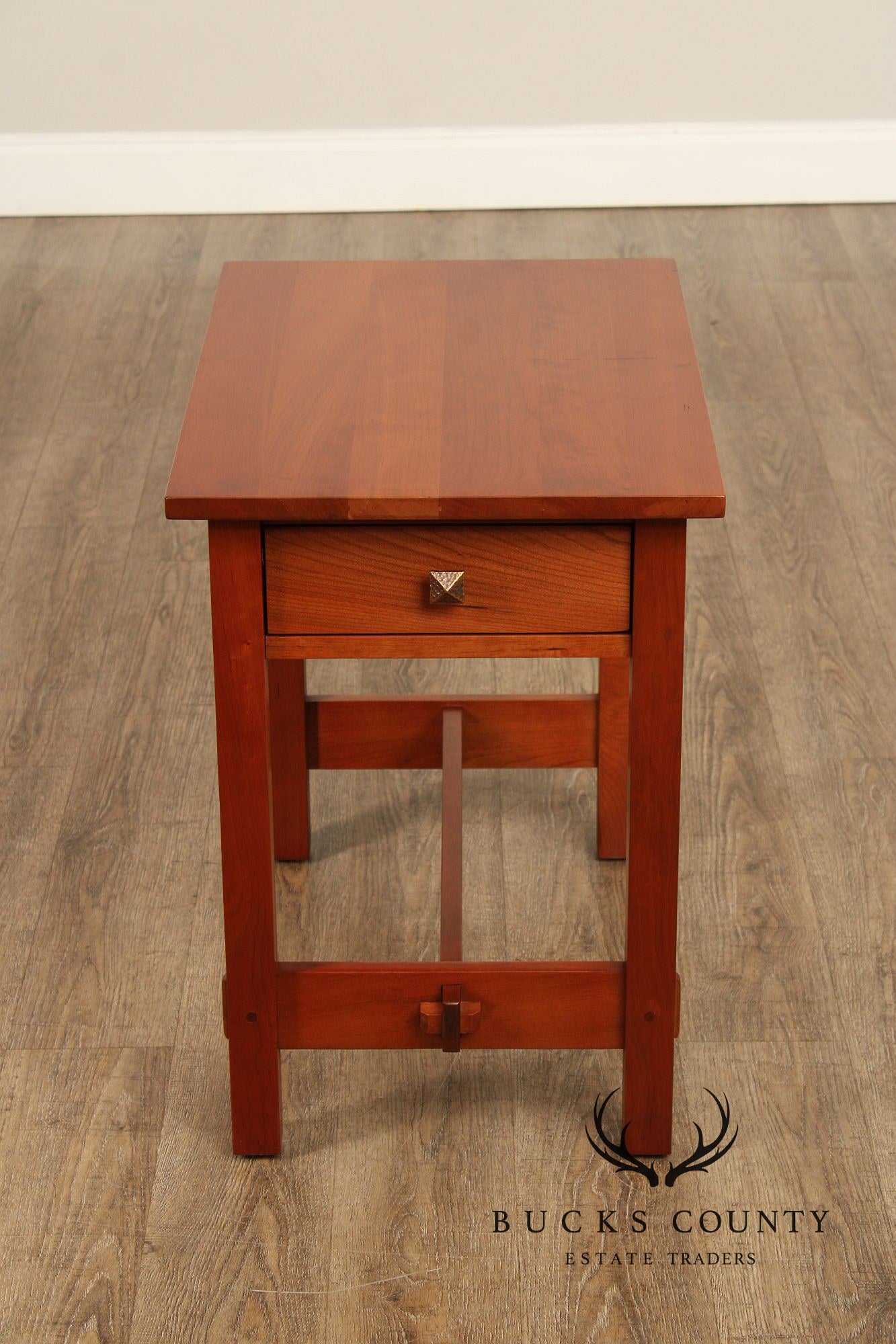 Stickley Mission Collection Cherry End Table with Drawer