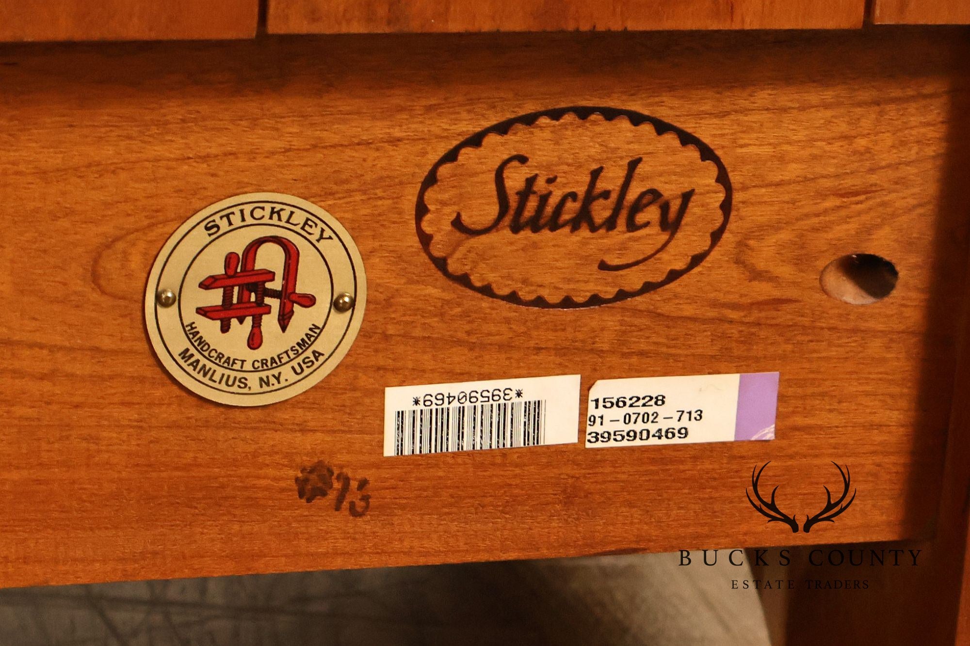 Stickley Mission Collection Pair of Harvey Ellis Cherry Bookcases